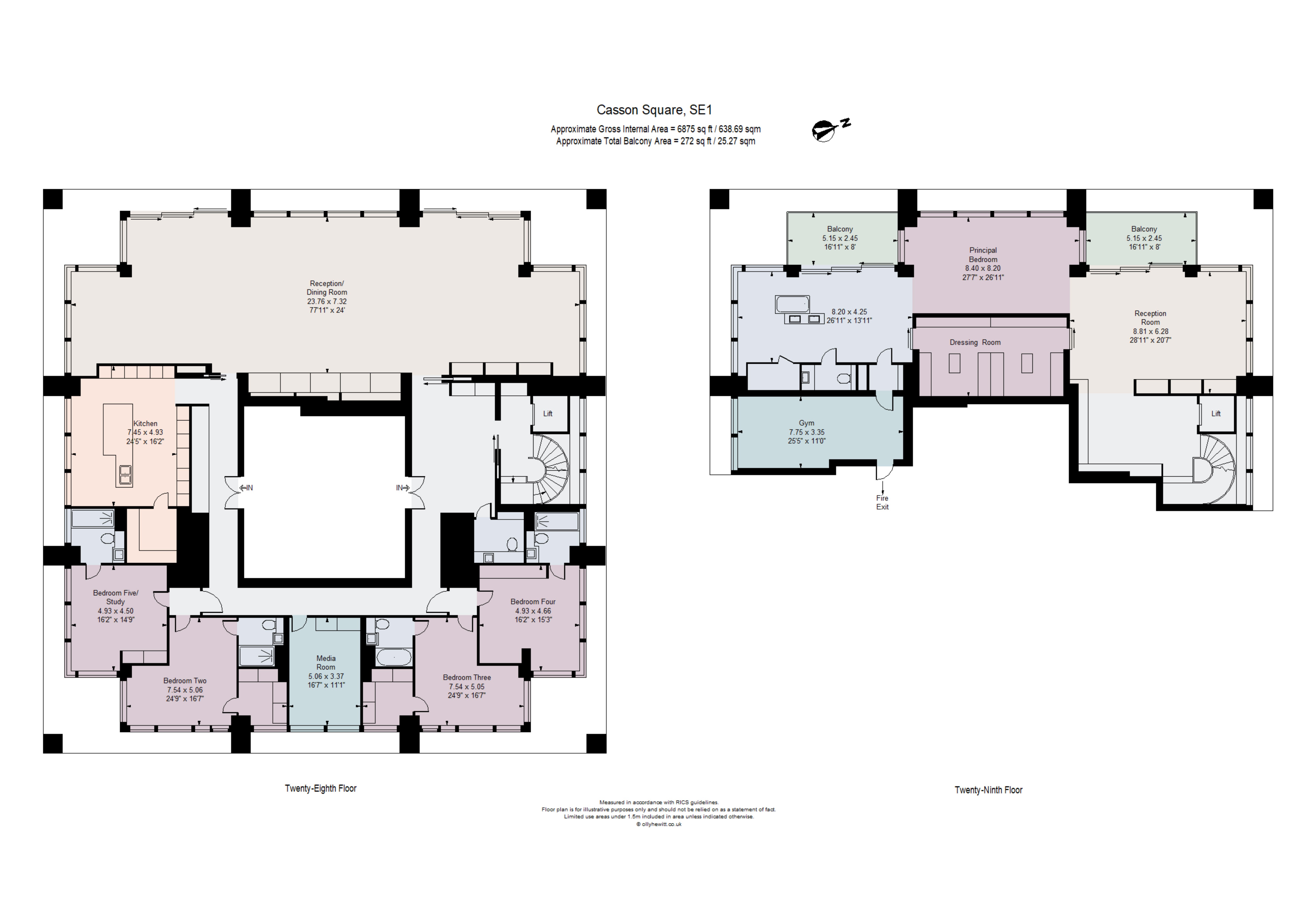 2801, 30, Casson Square, London floorplan