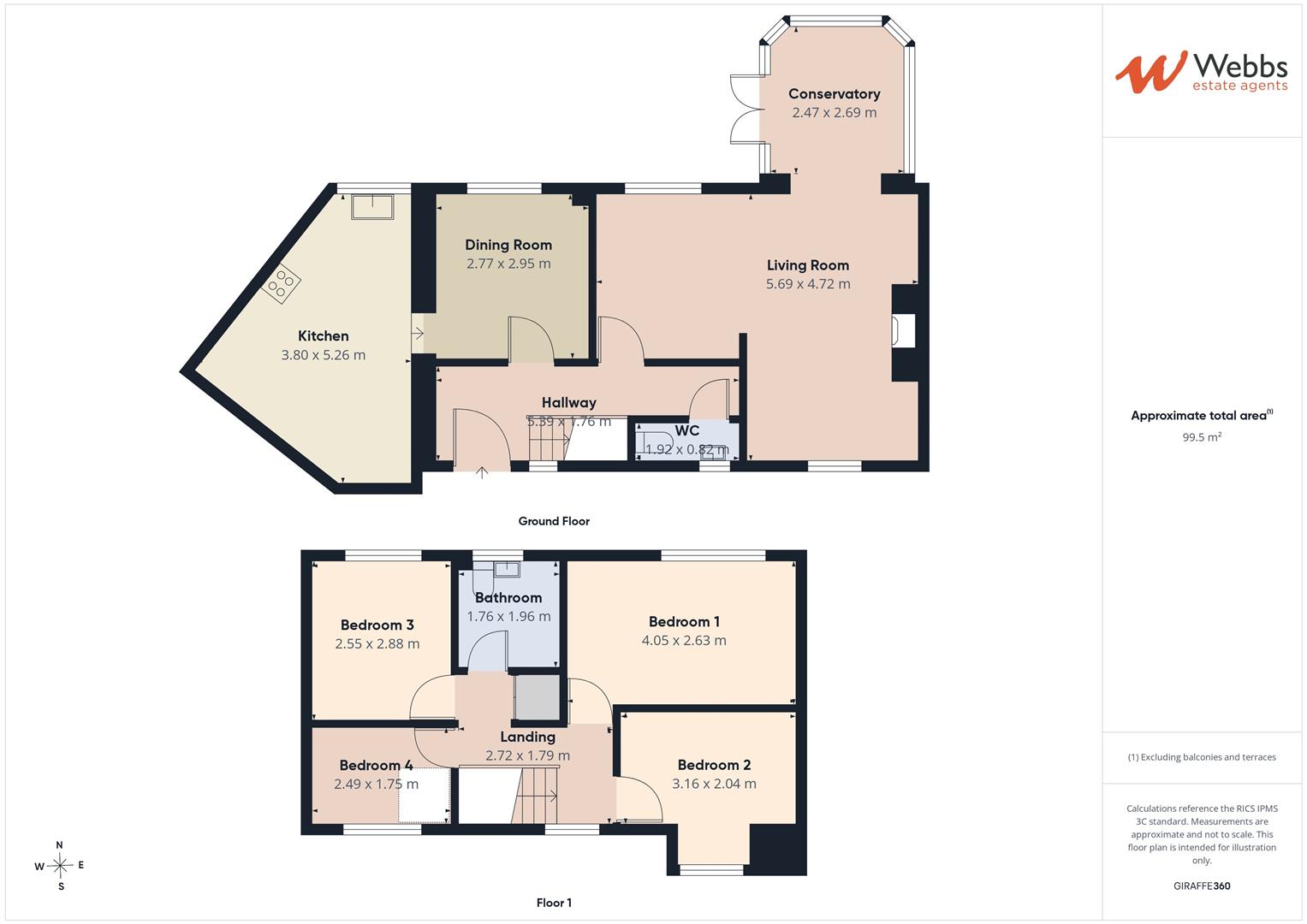 1, Millcroft Way, Rugeley floorplan