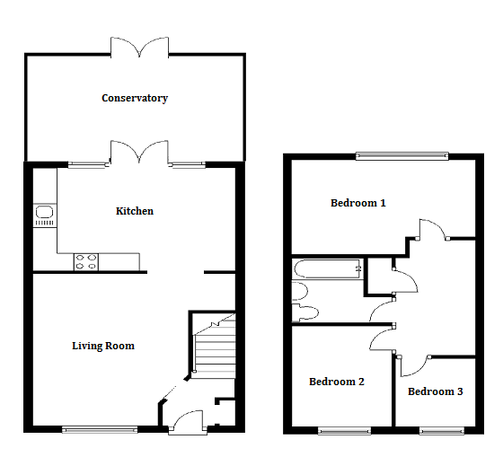 3 Bedrooms Terraced house for sale in Sycamore Drive, East Grinstead, West Sussex RH19