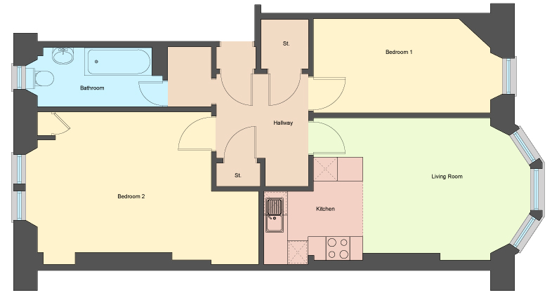 2 Bedrooms Flat to rent in Garrioch Quadrant, North Kelvinside, Glasgow G20