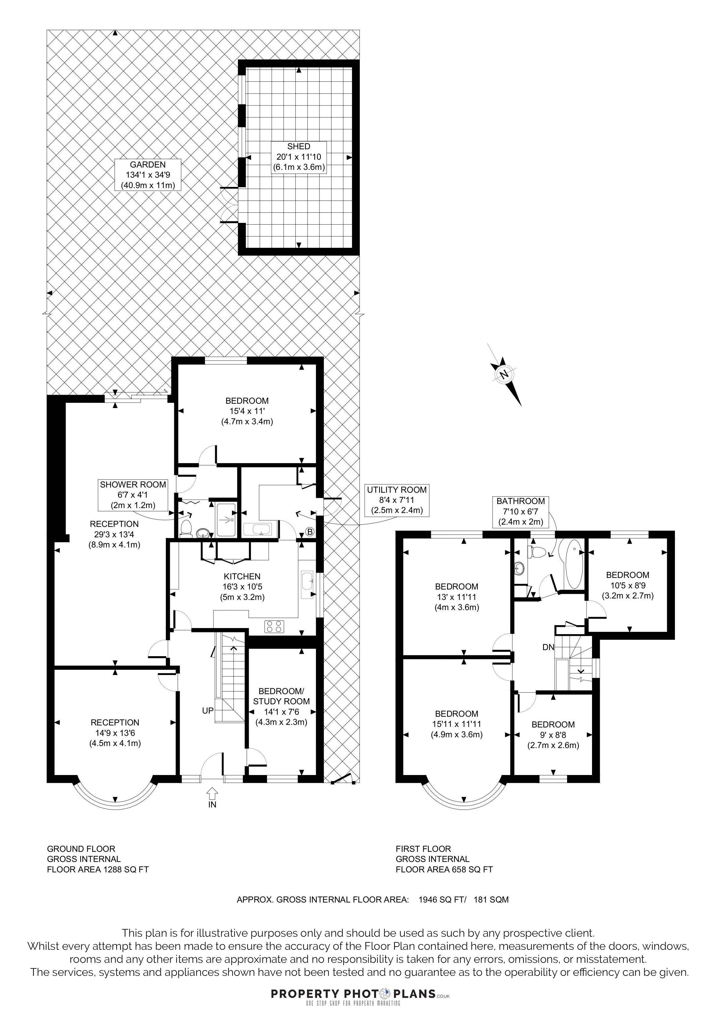 8, Hillview Gardens, Harrow floorplan