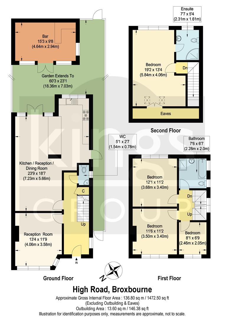 211, High Road, Broxbourne floorplan