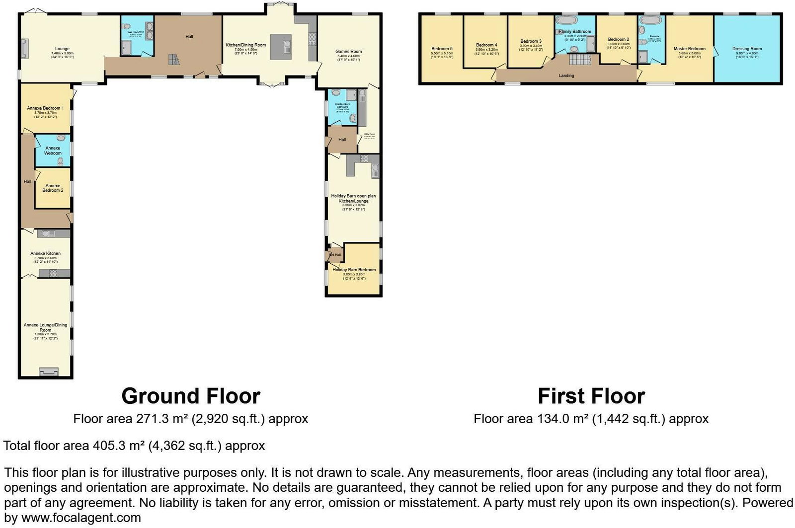 Tyisaf-Barns, Derwydd Road, Ammanford floorplan