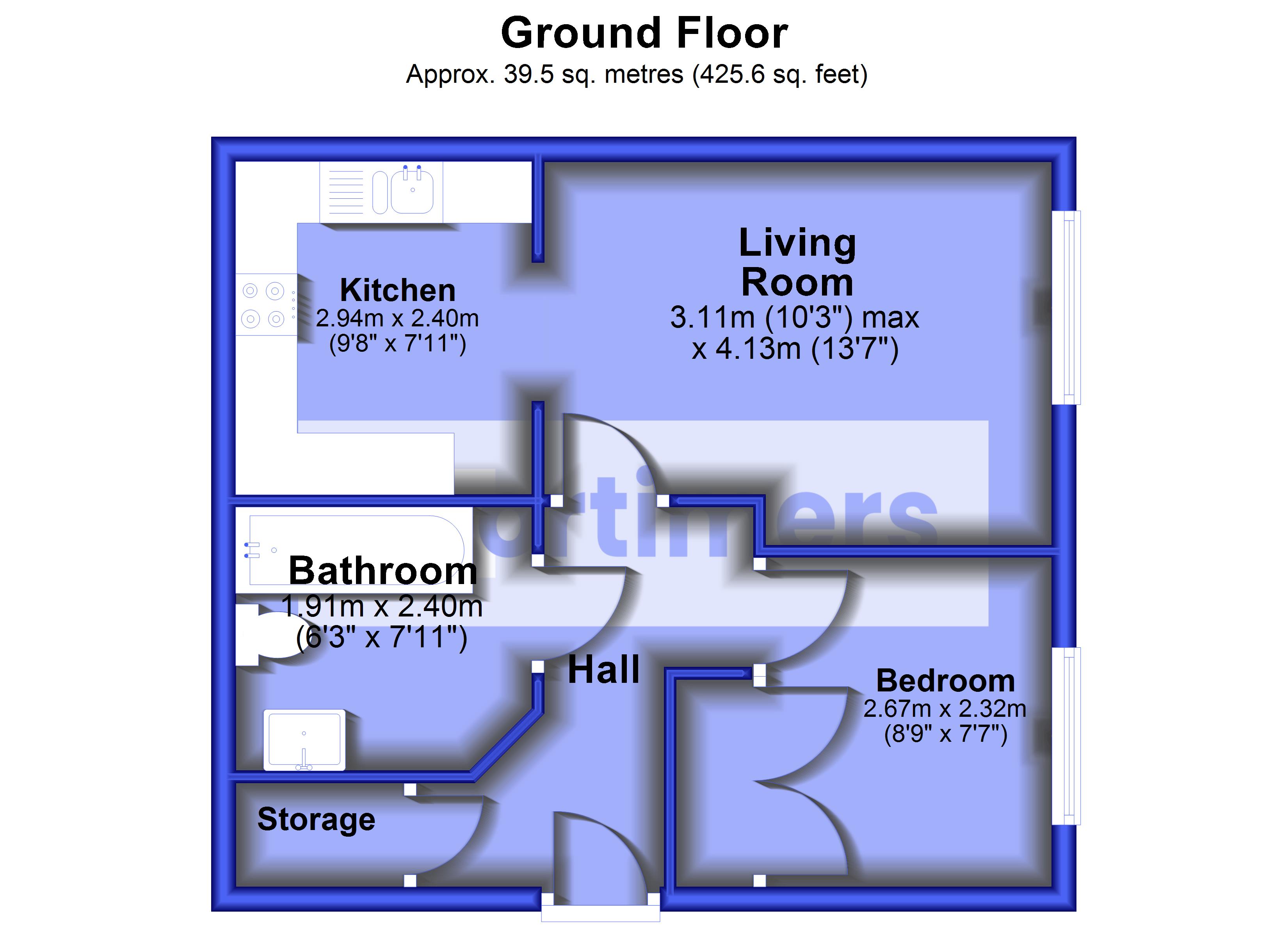 10 Gladstone House,, Gladstone Close, Lancashire floorplan