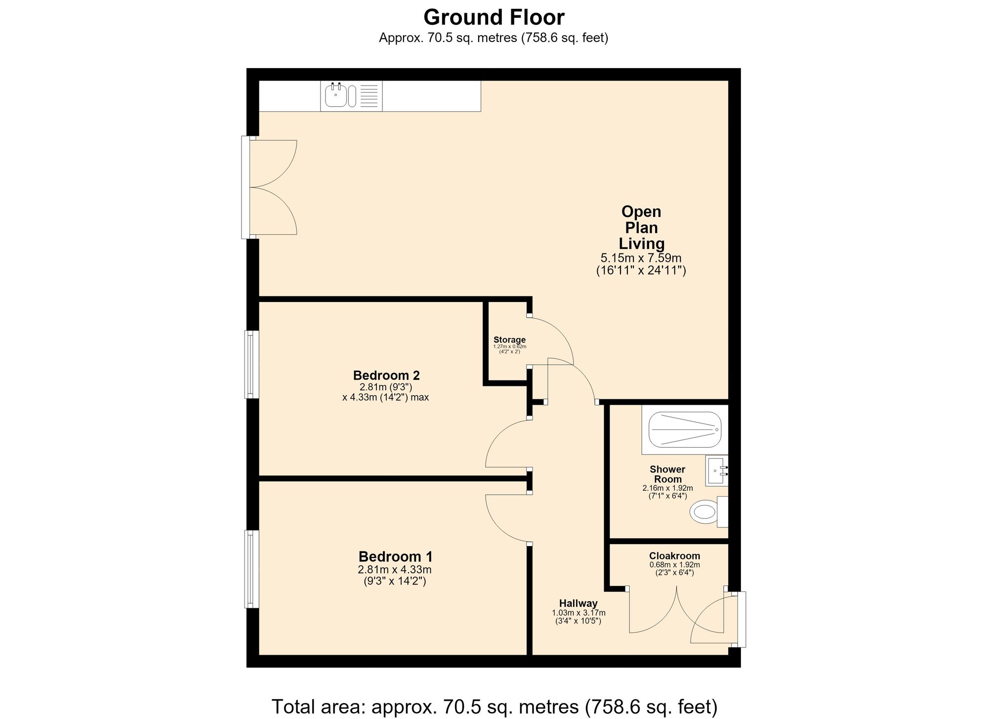 6 Marina View, Burnley floorplan