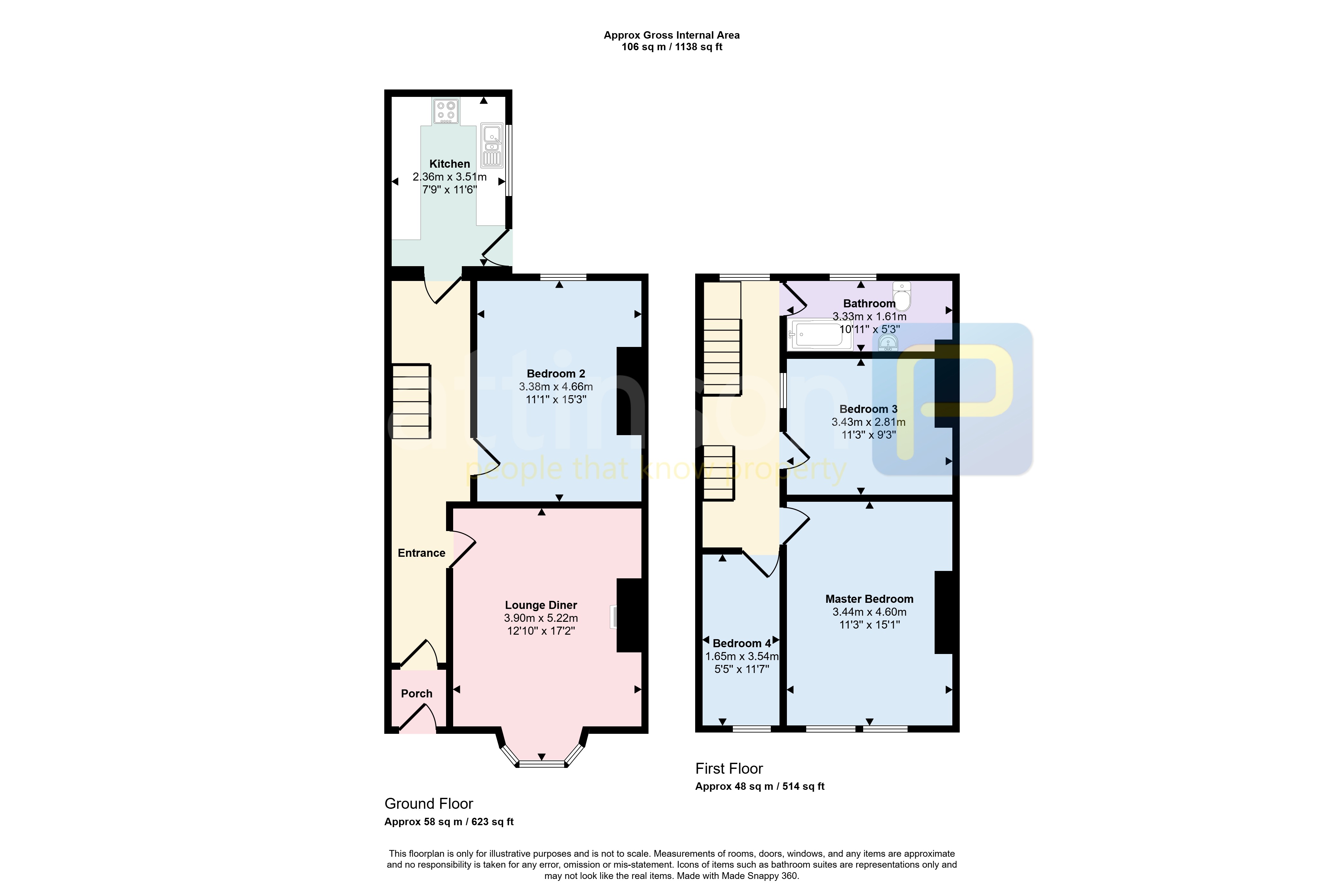 84, Baring Street, South Shields floorplan