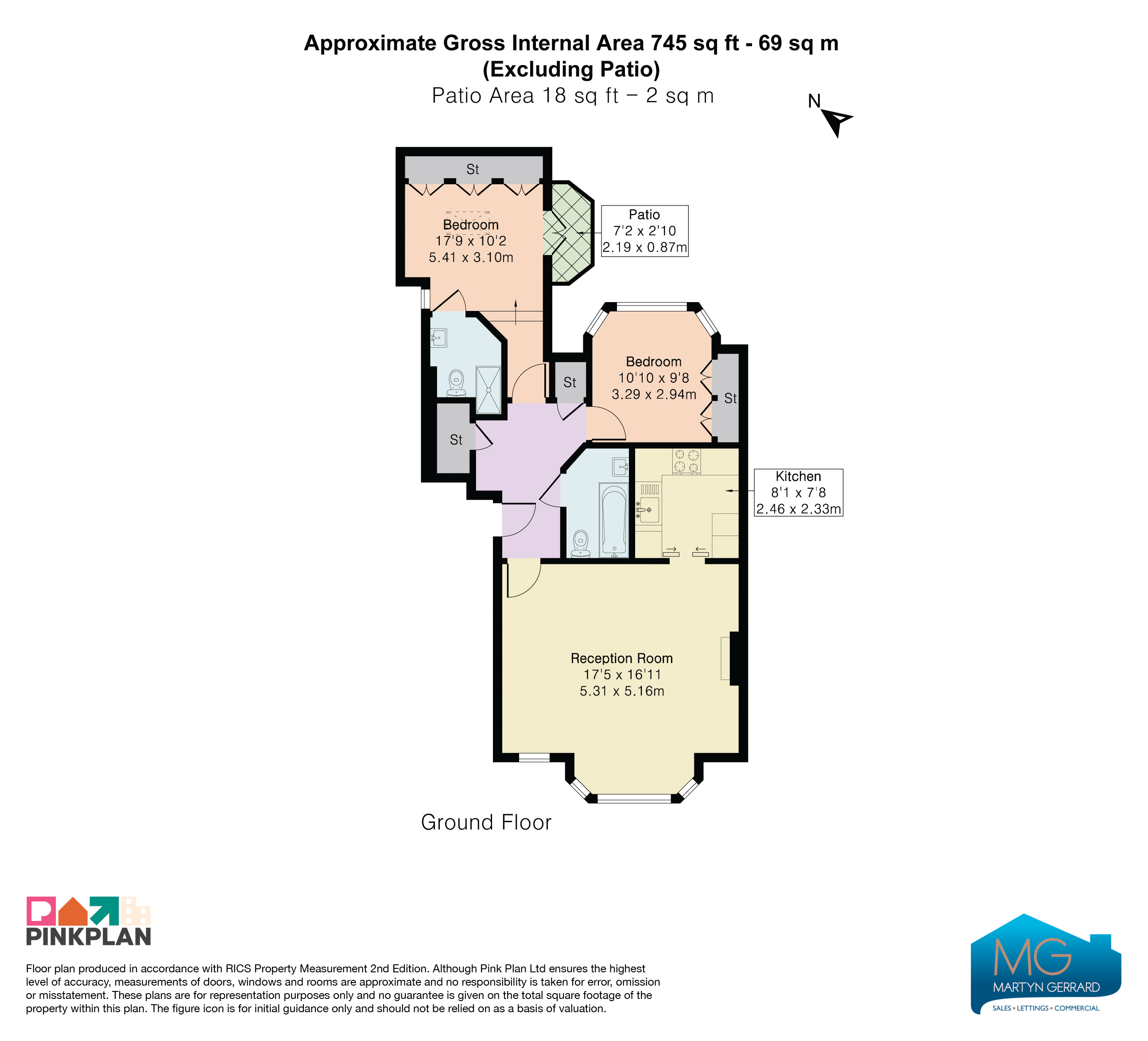 Flat, 2, Windmill Hill, London floorplan