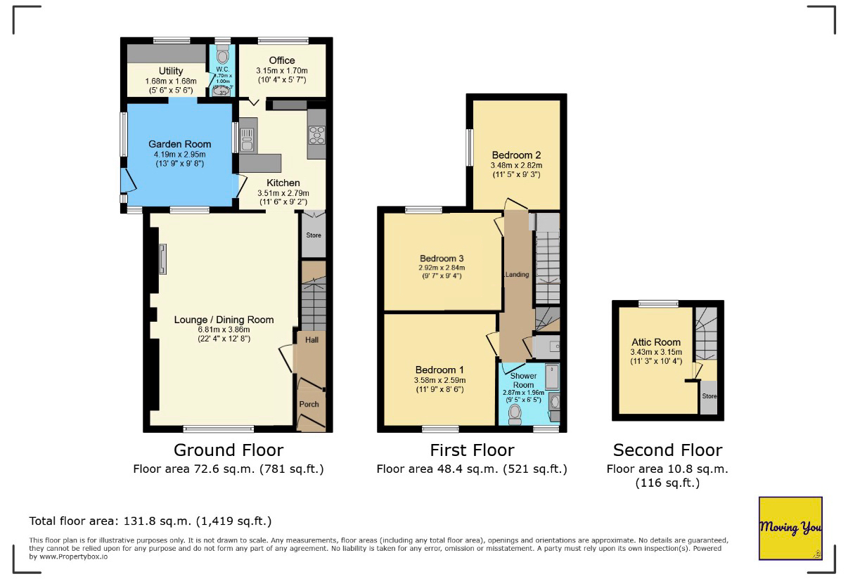 Wern House, Neath floorplan
