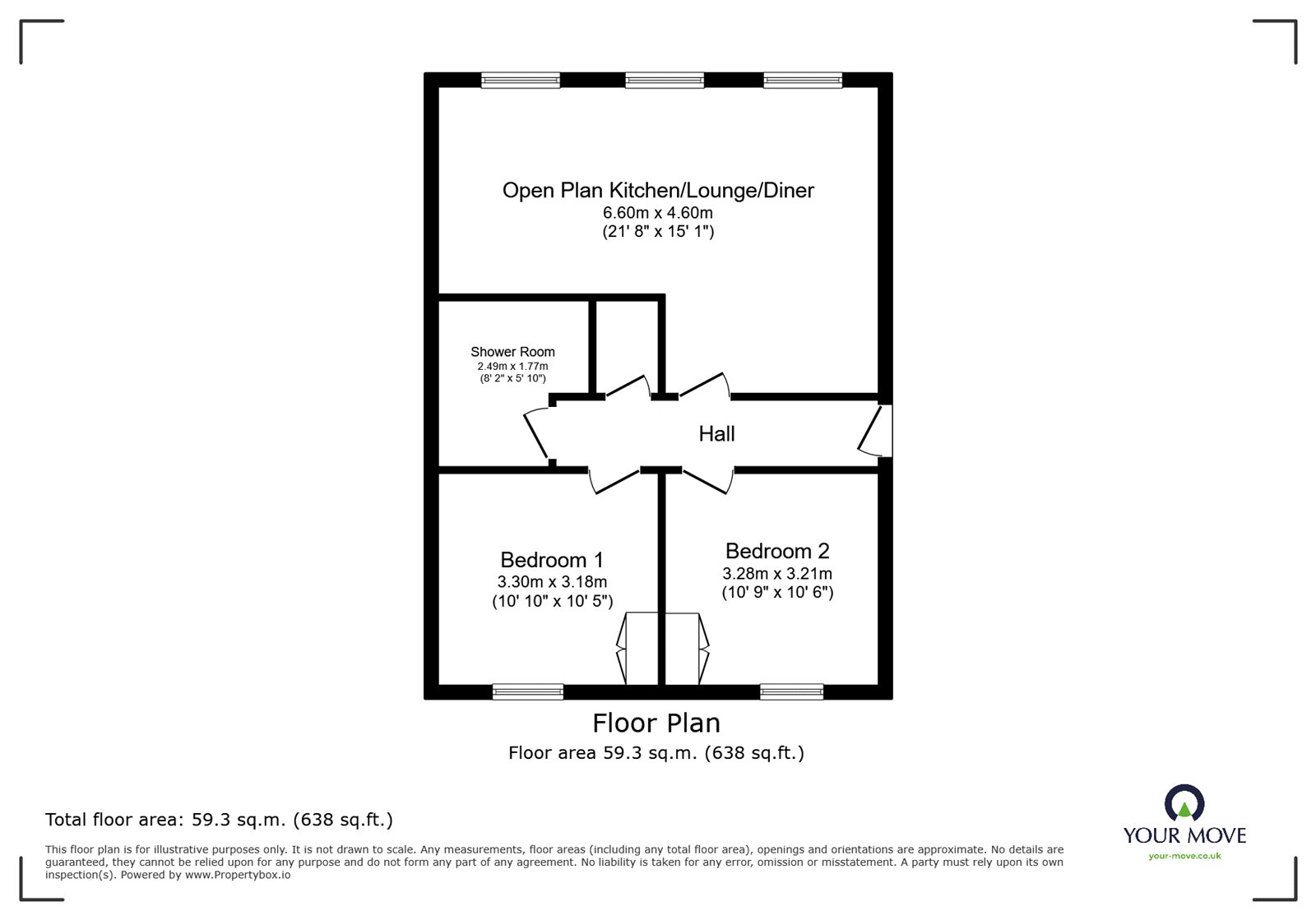 2, Brander Close, Doncaster floorplan