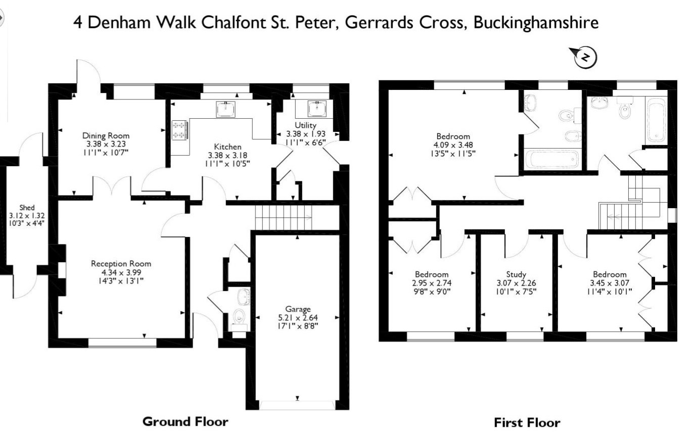 4, Denham Walk, Gerrards Cross floorplan