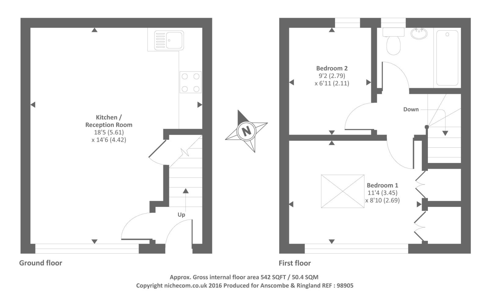 2 Bedrooms Terraced house for sale in Northwood, Middlesex HA6