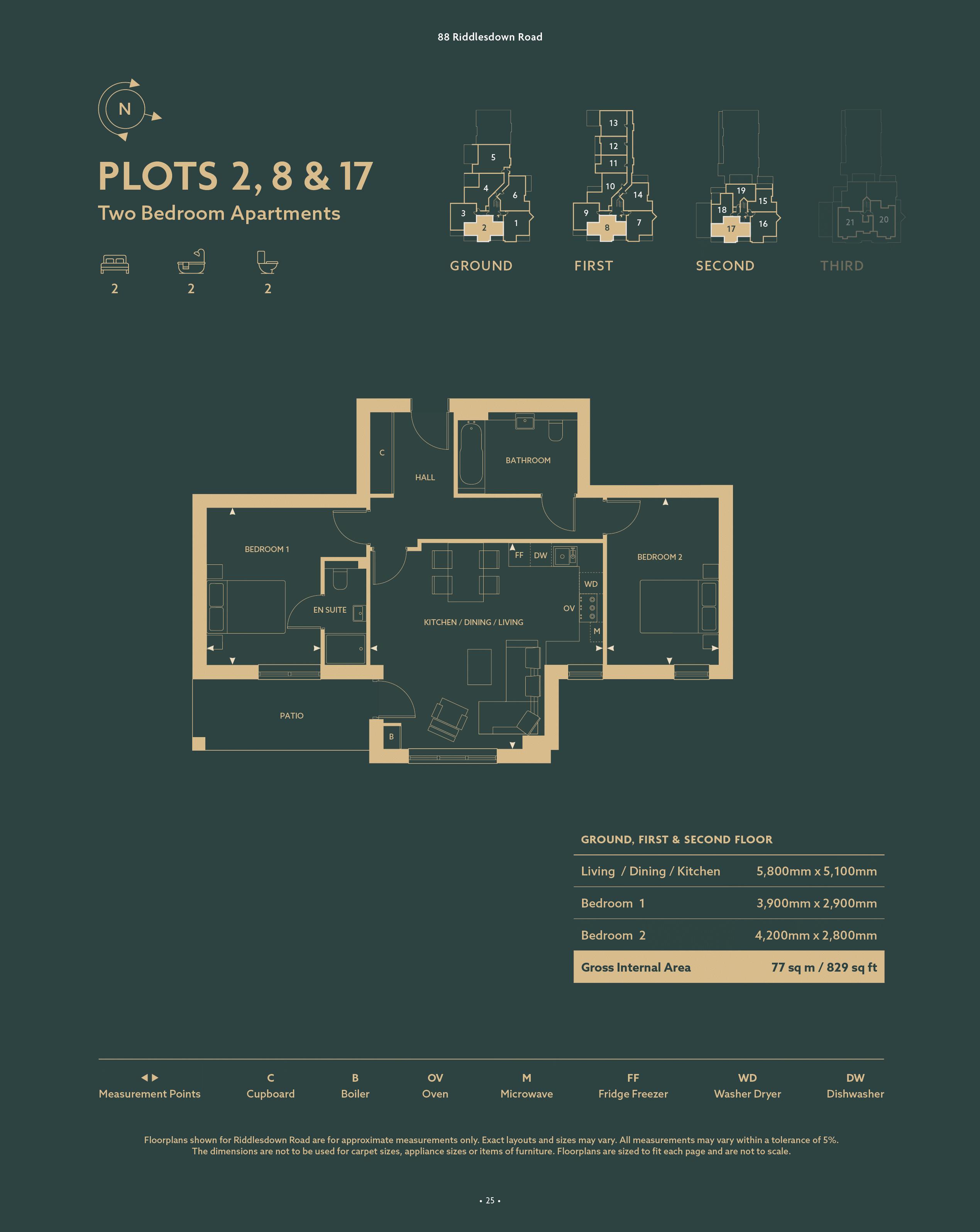 Flat 2a, 88 Riddlesdown Road, Purley floorplan