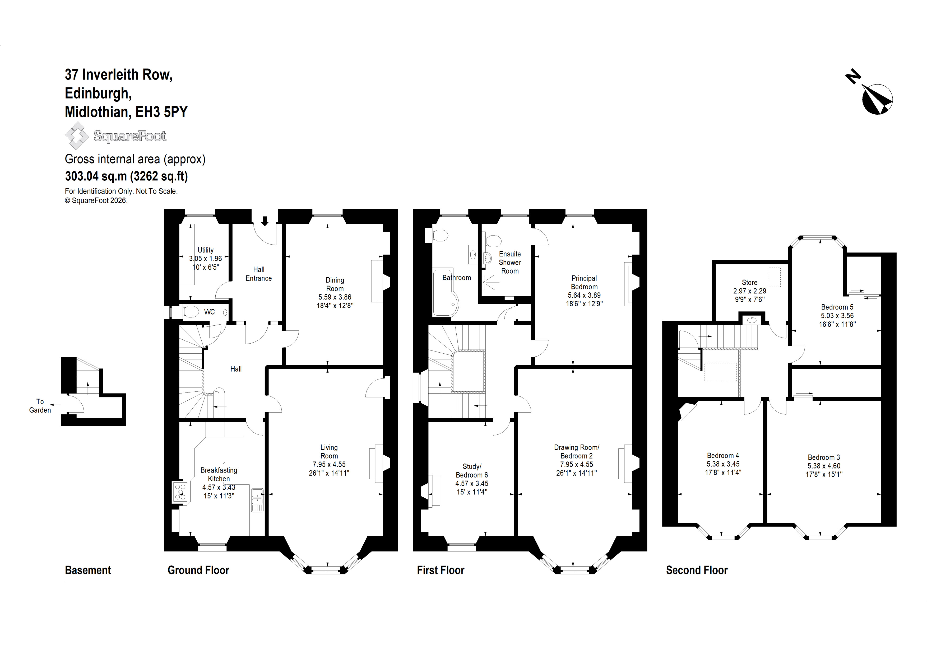 37, Inverleith Row, Edinburgh floorplan