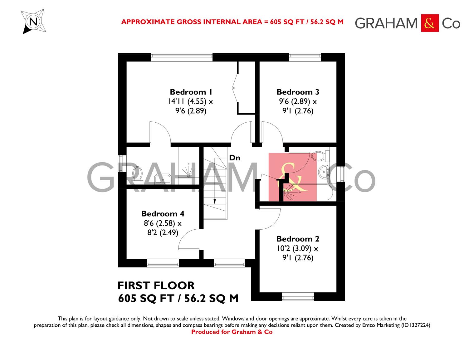 24, Cole Close, Andover floorplan