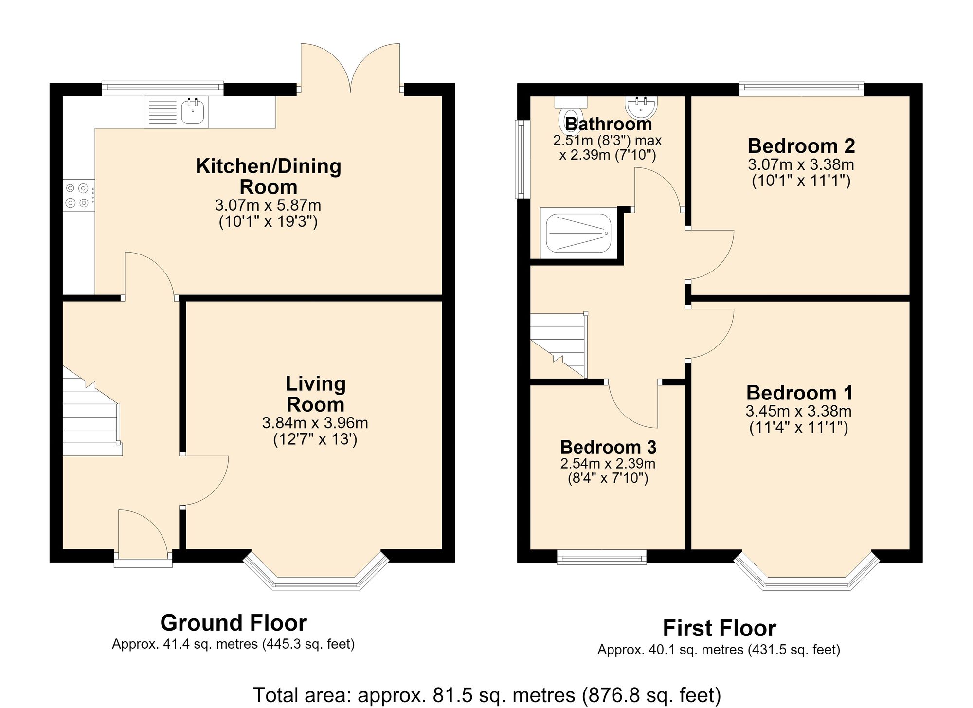 12 Coniston Avenue, Accrington floorplan