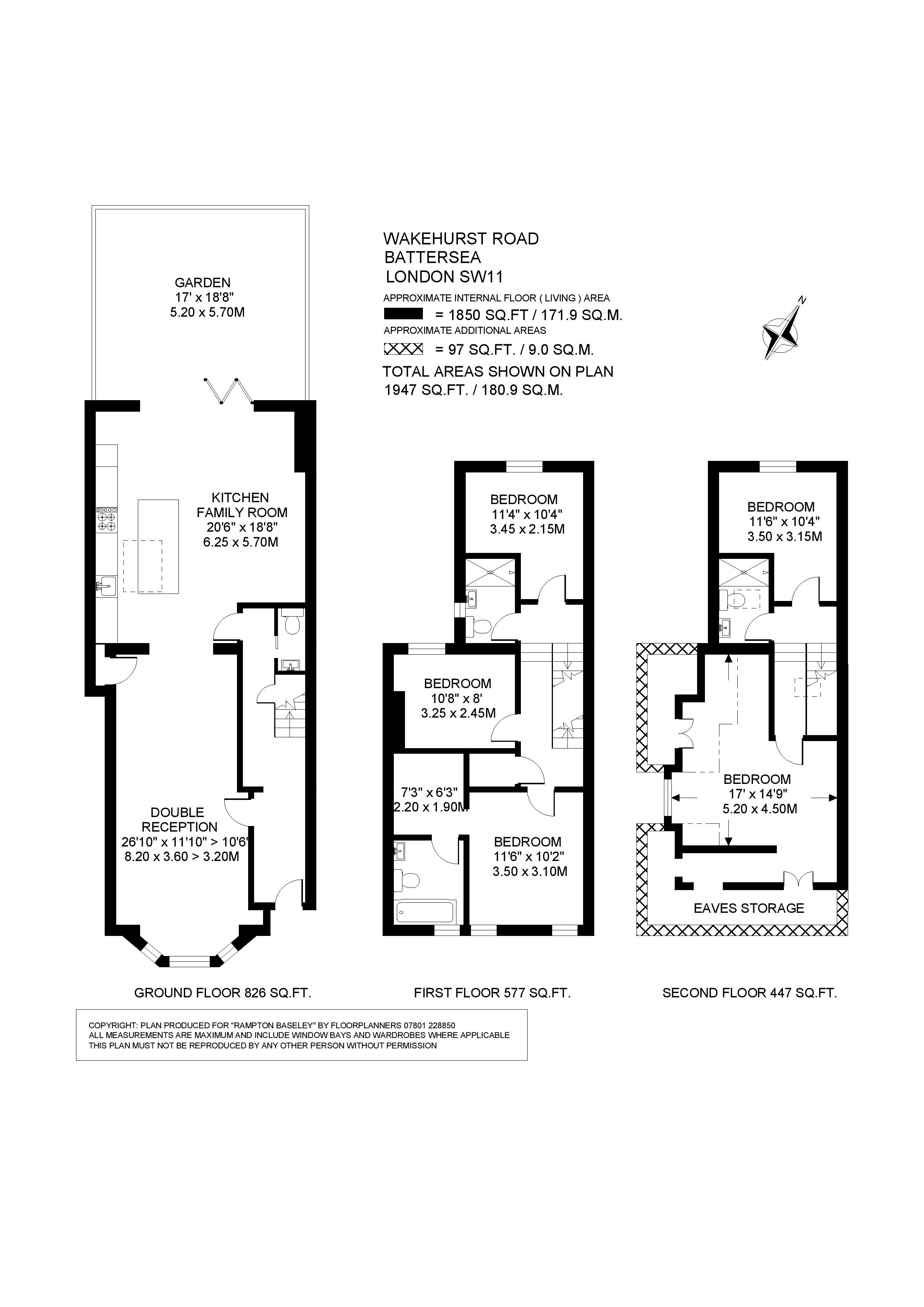 49, Wakehurst Road, London floorplan