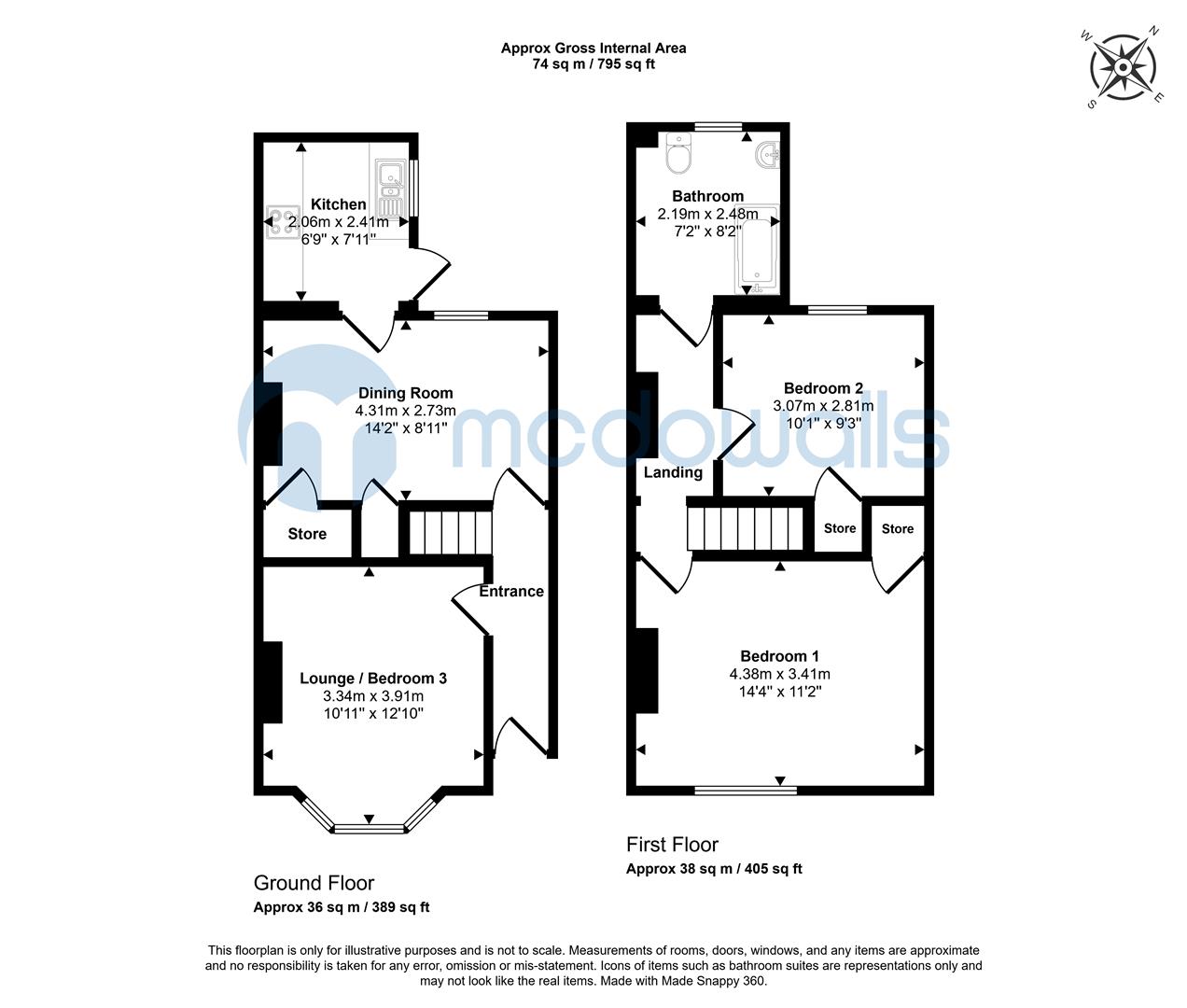143, Green Lane, Ilford floorplan