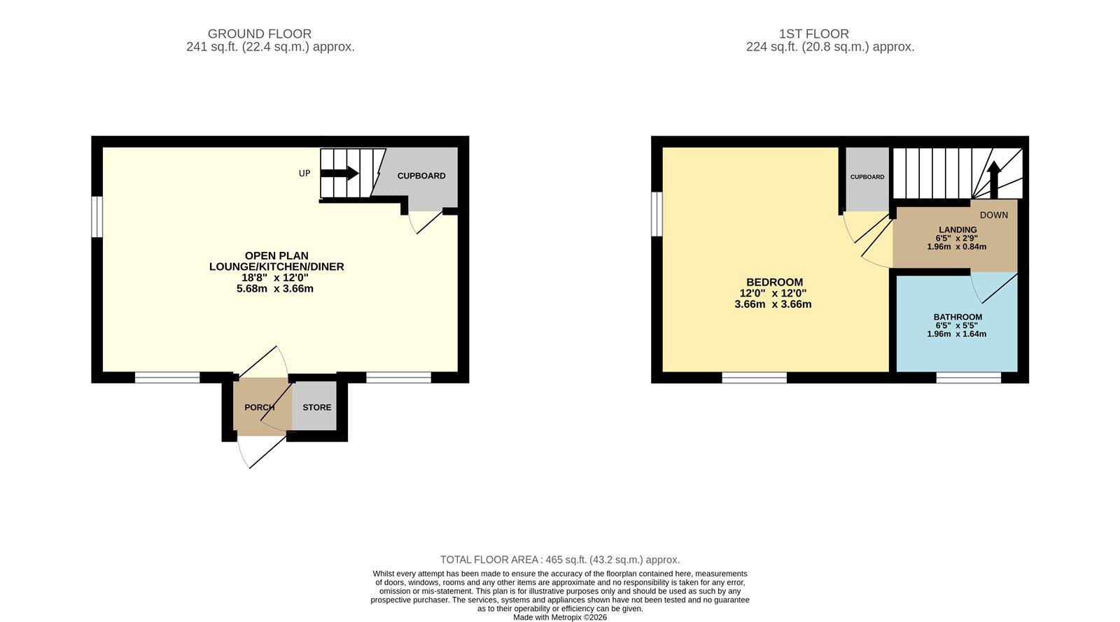 42, Milton Way, Dunstable floorplan