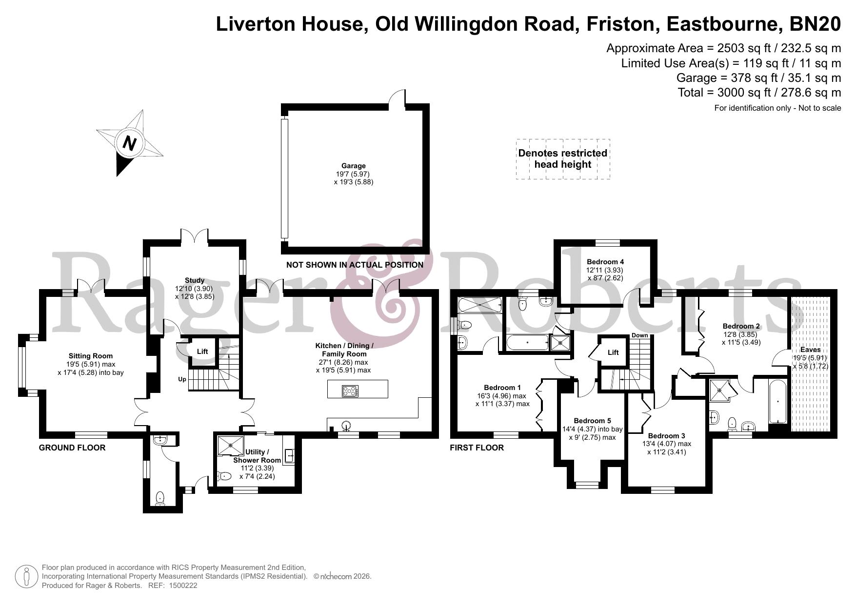 Liverton House,, Old Willingdon Road, Eastbourne floorplan