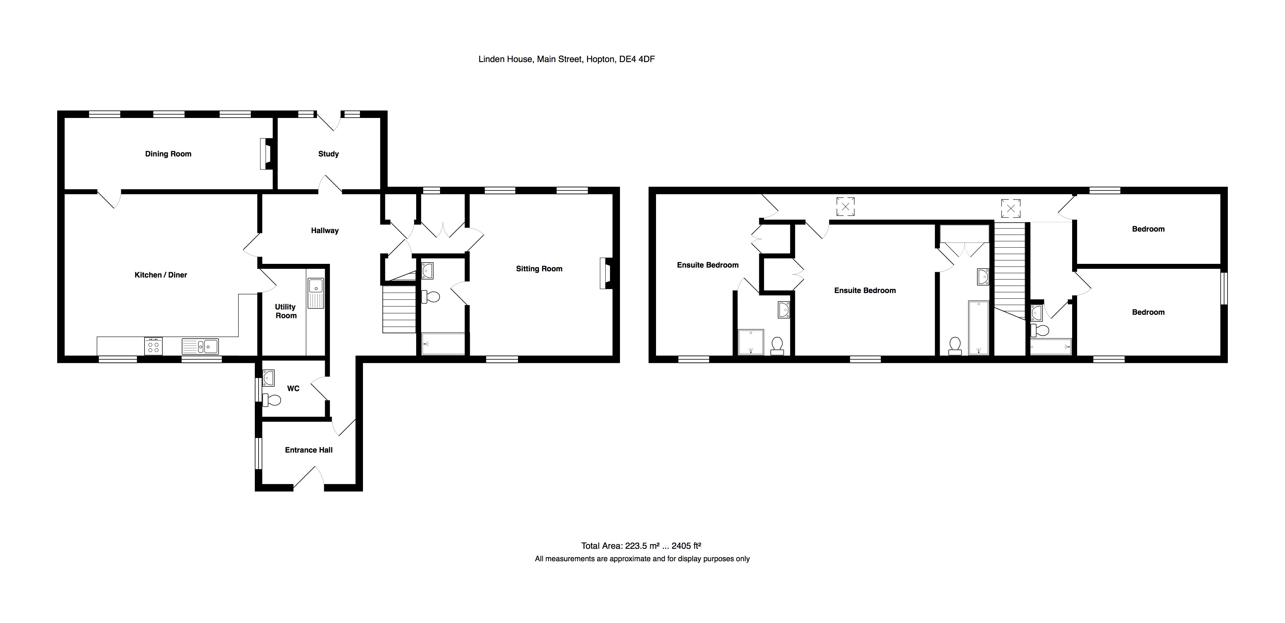 Linden House, Main Street, Hopton floorplan