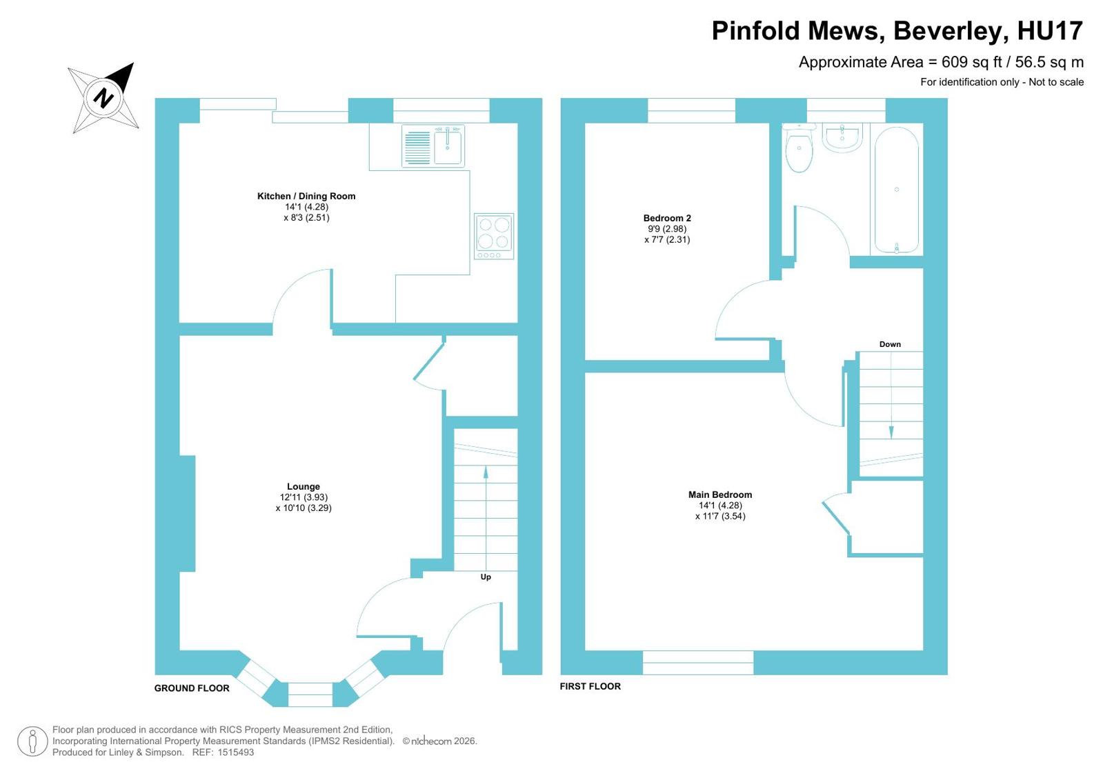 8, Pinfold Mews, Beverley floorplan