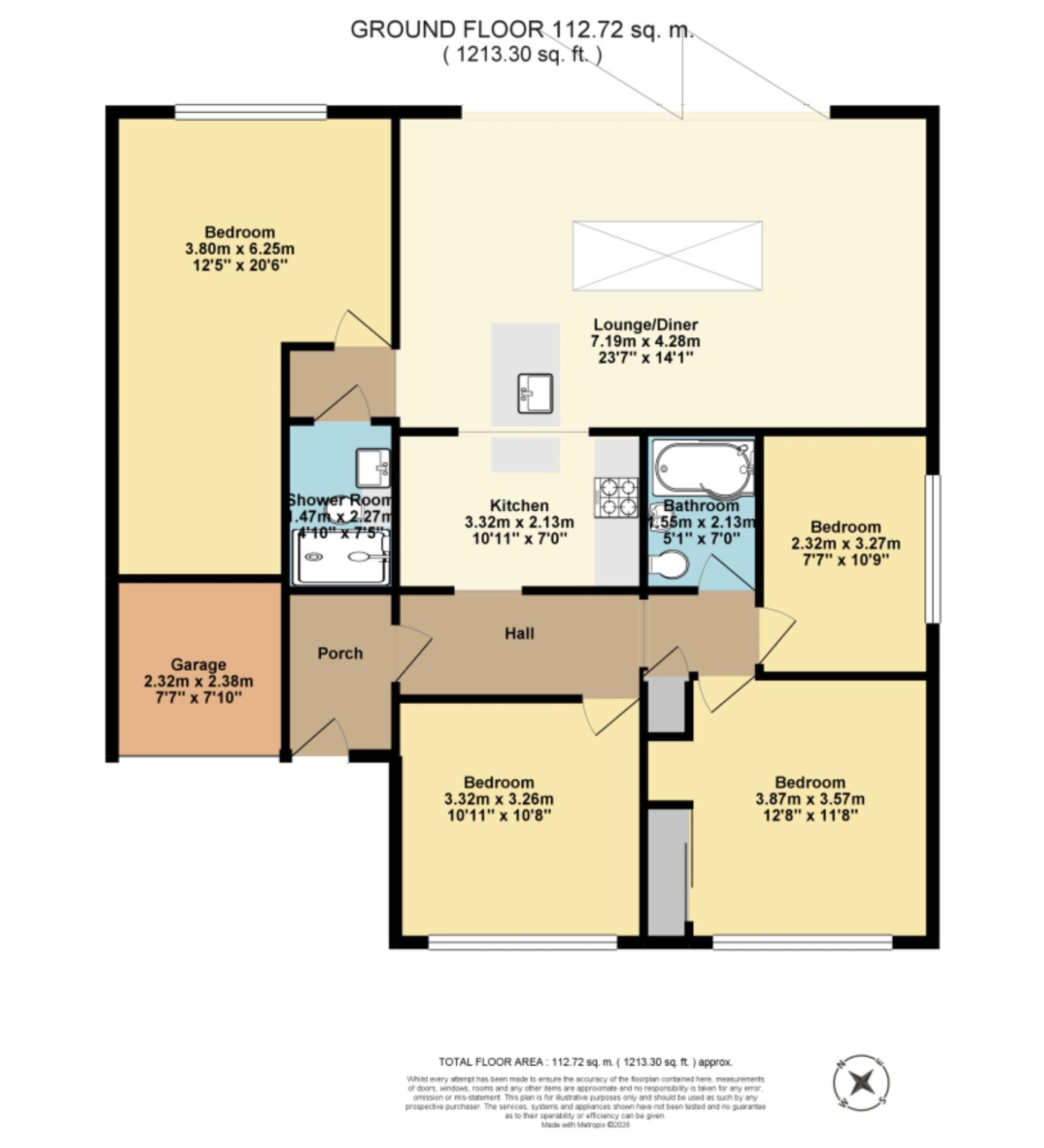42, Helena Road, Folkestone floorplan