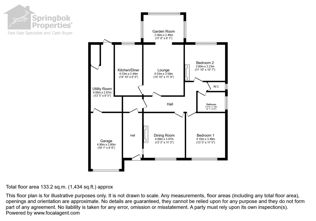 Cobham Road, Moreton, Wirral, Merseyside CH46, 2 bedroom bungalow for
