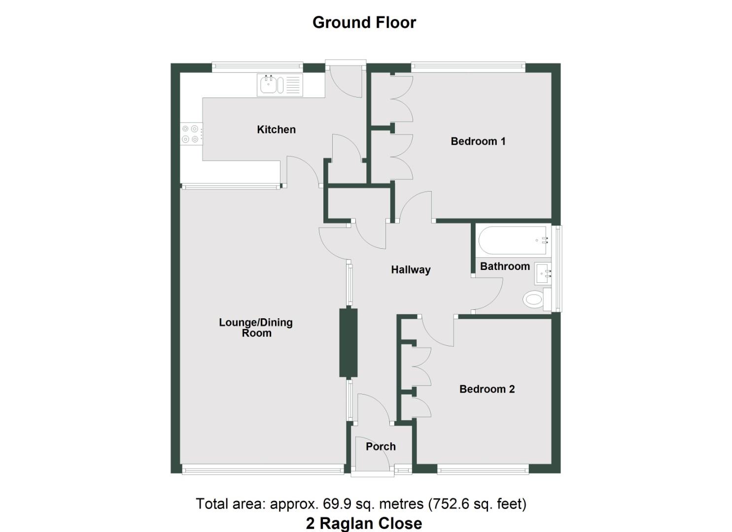 2, Raglan Close, Dinas Powys floorplan