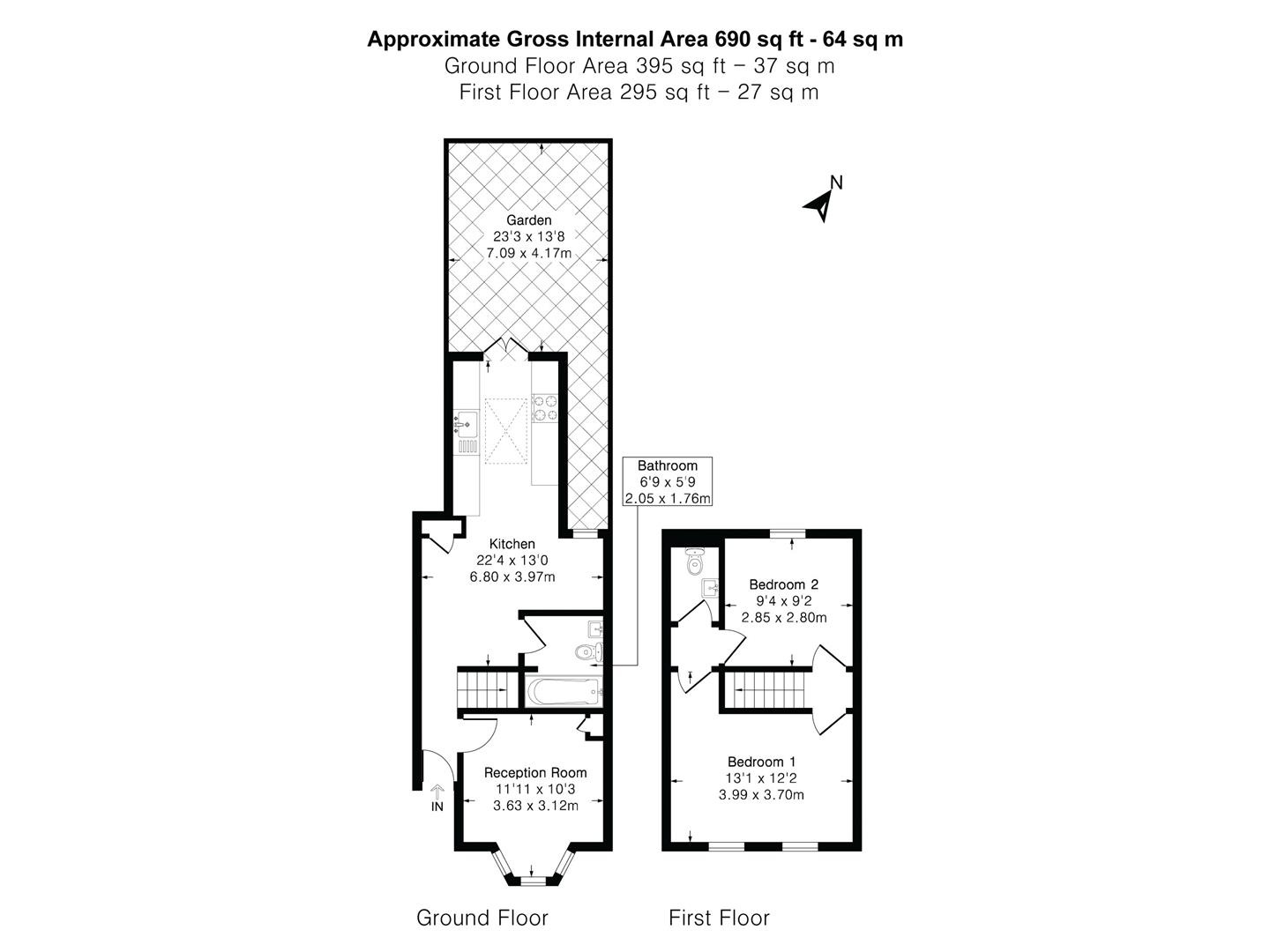 66, Beulah Road, Sutton floorplan