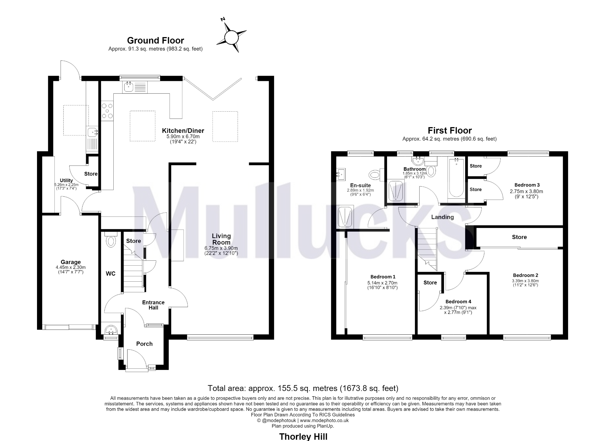 76, Thorley Hill, Hertfordshire floorplan