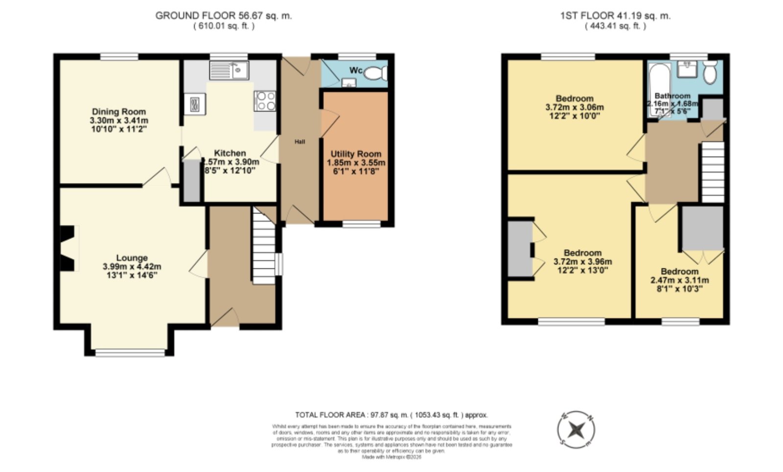 Samian Crescent, Kent floorplan