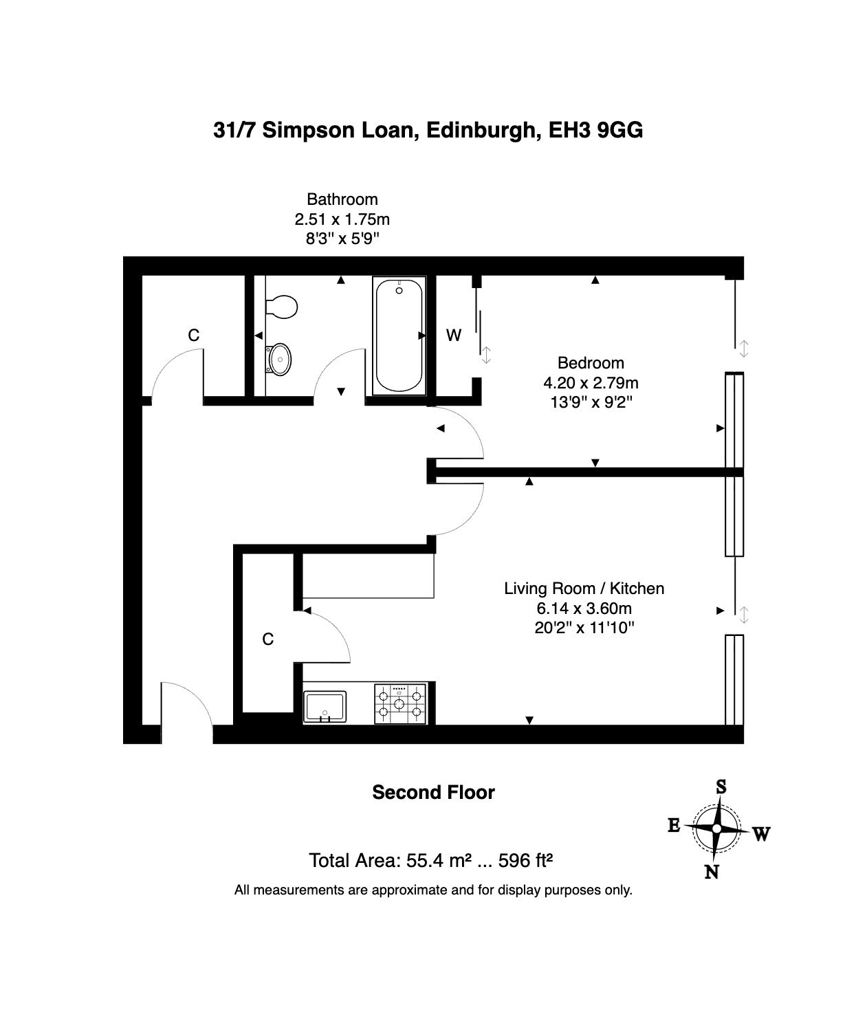 31/7 Simpson Loan, Edinburgh floorplan