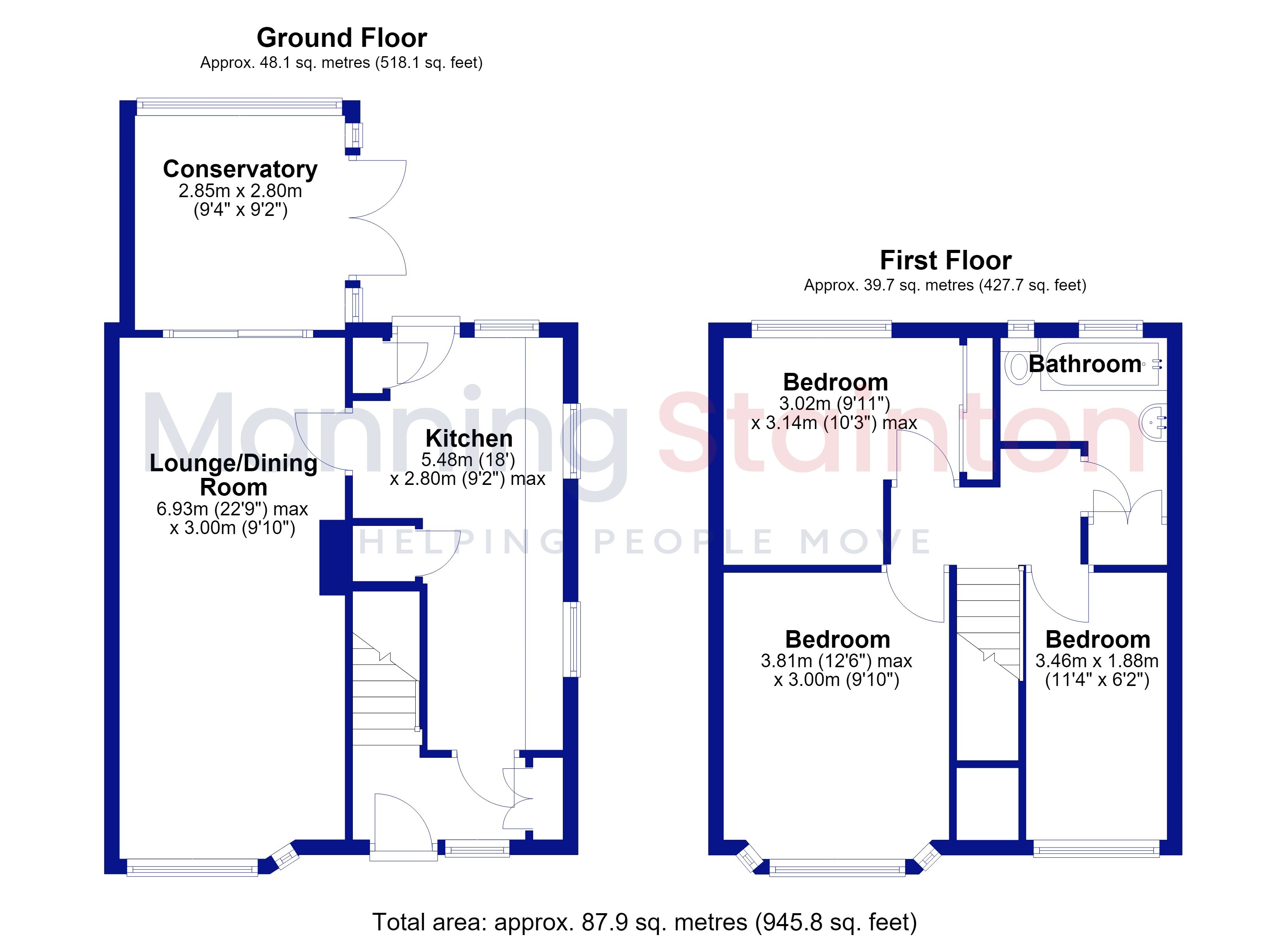 1, Cranmer Bank, West Yorkshire floorplan