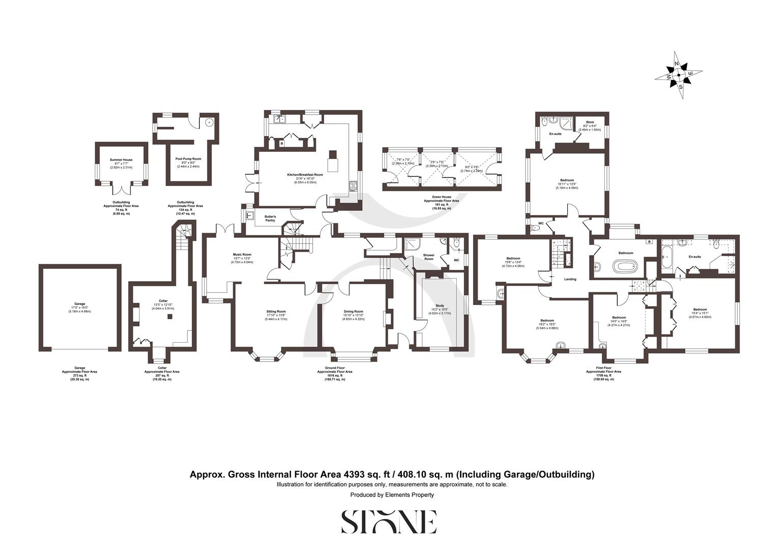 The White House, 24, Upper West Street, Reigate floorplan
