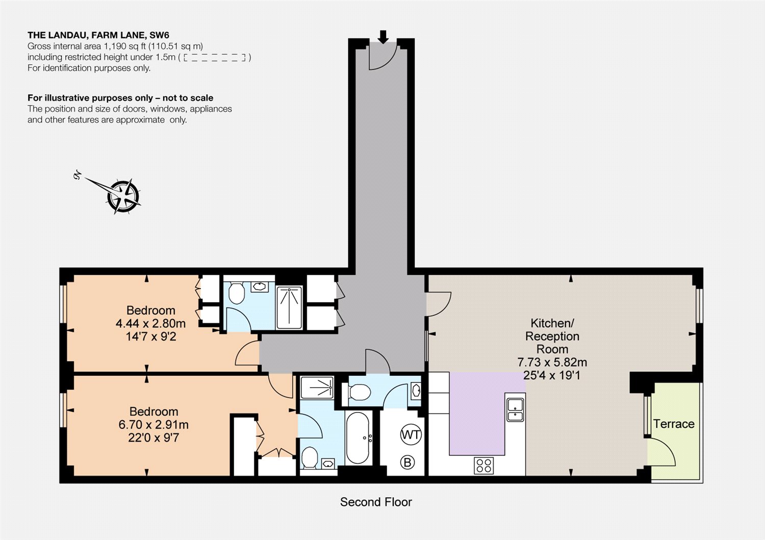 2 Bedrooms Flat to rent in Adam Walk, Crabtree Lane, London SW6