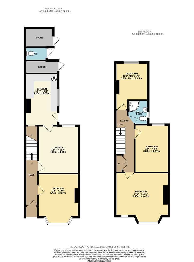 99, Widdrington Road, Coventry floorplan