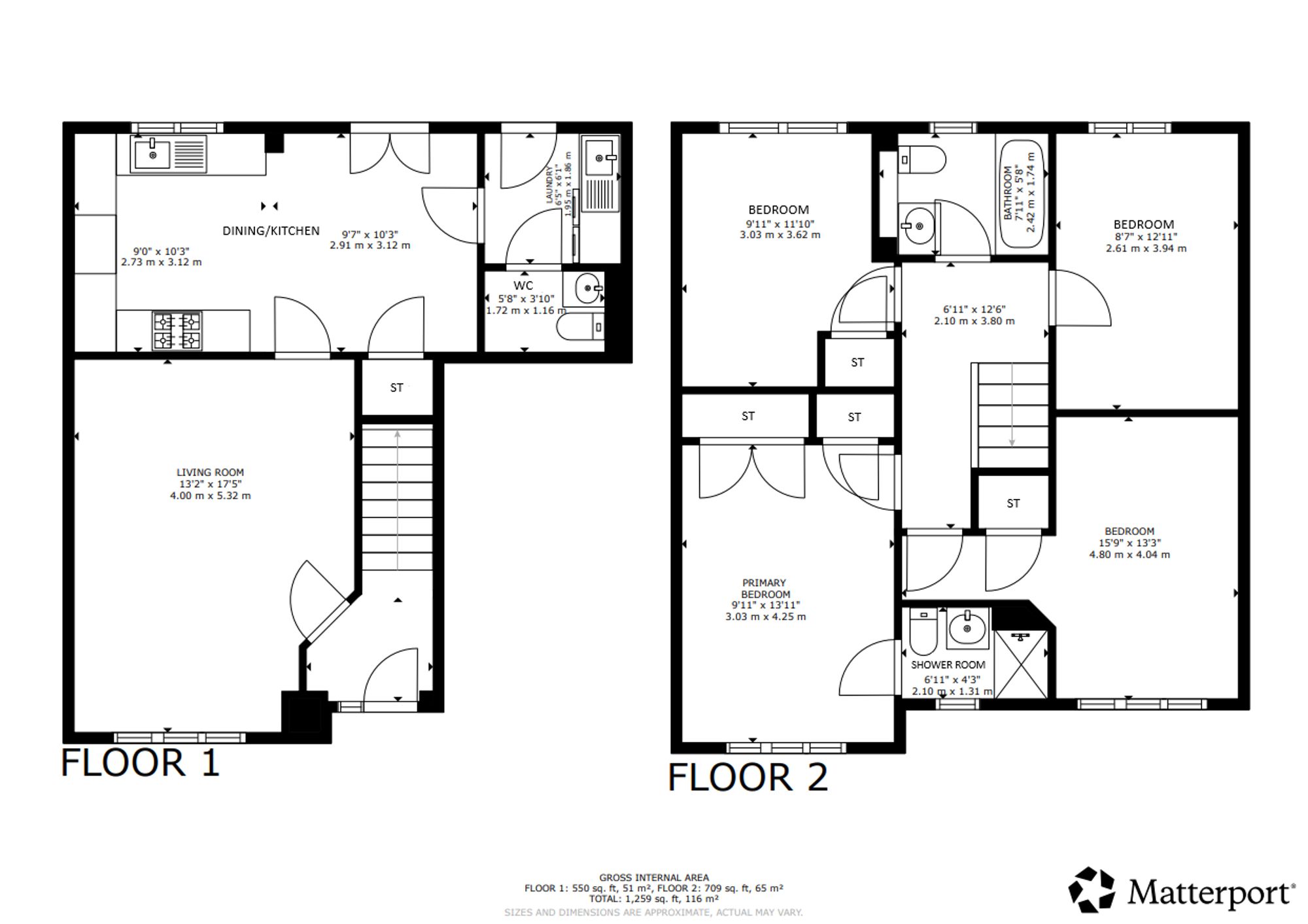 1 Leggatston Place, Glasgow floorplan