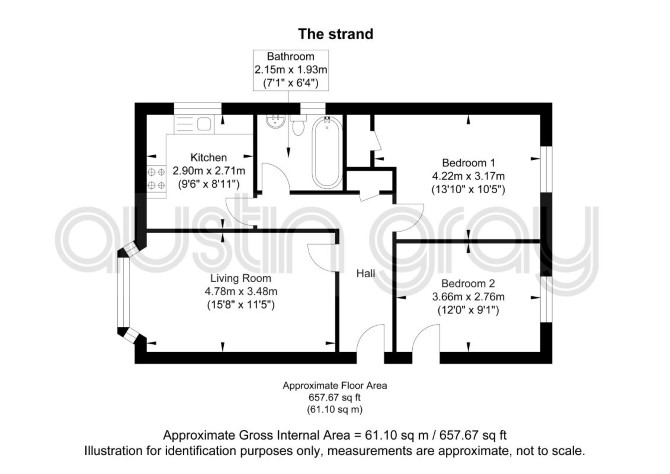 12A The Strand,, Worthing floorplan