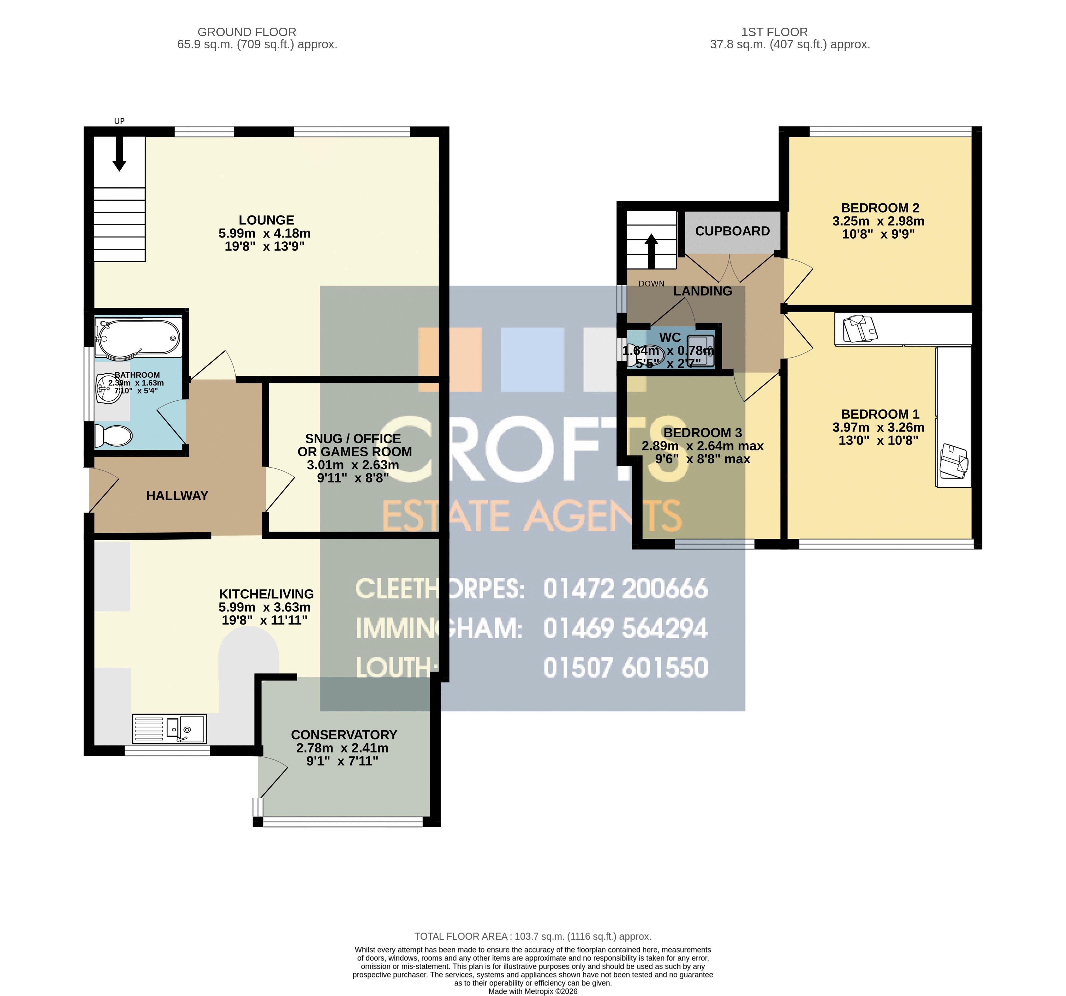 33, Laburnum Crescent, Louth floorplan
