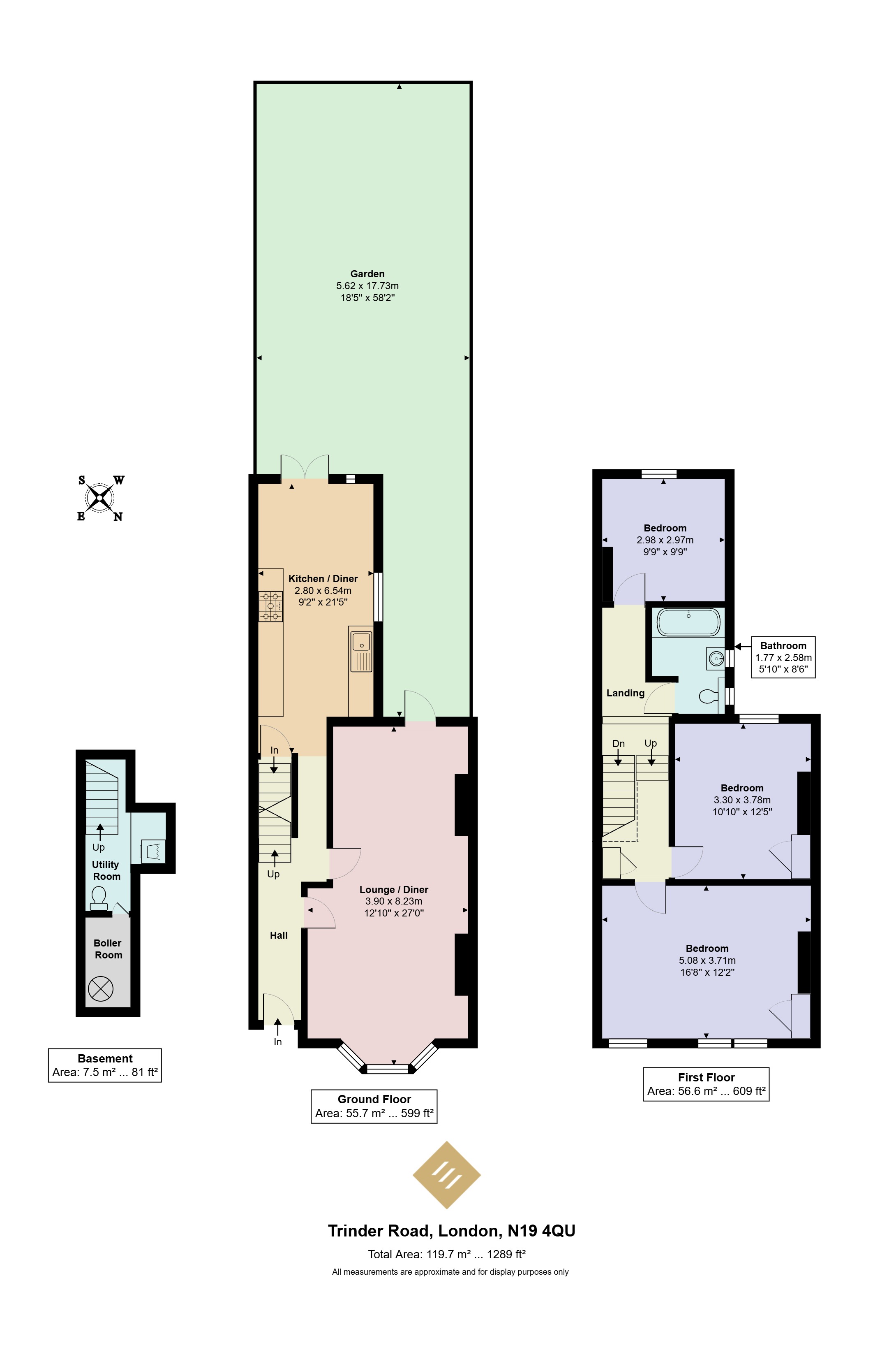 52, Trinder Road, London floorplan