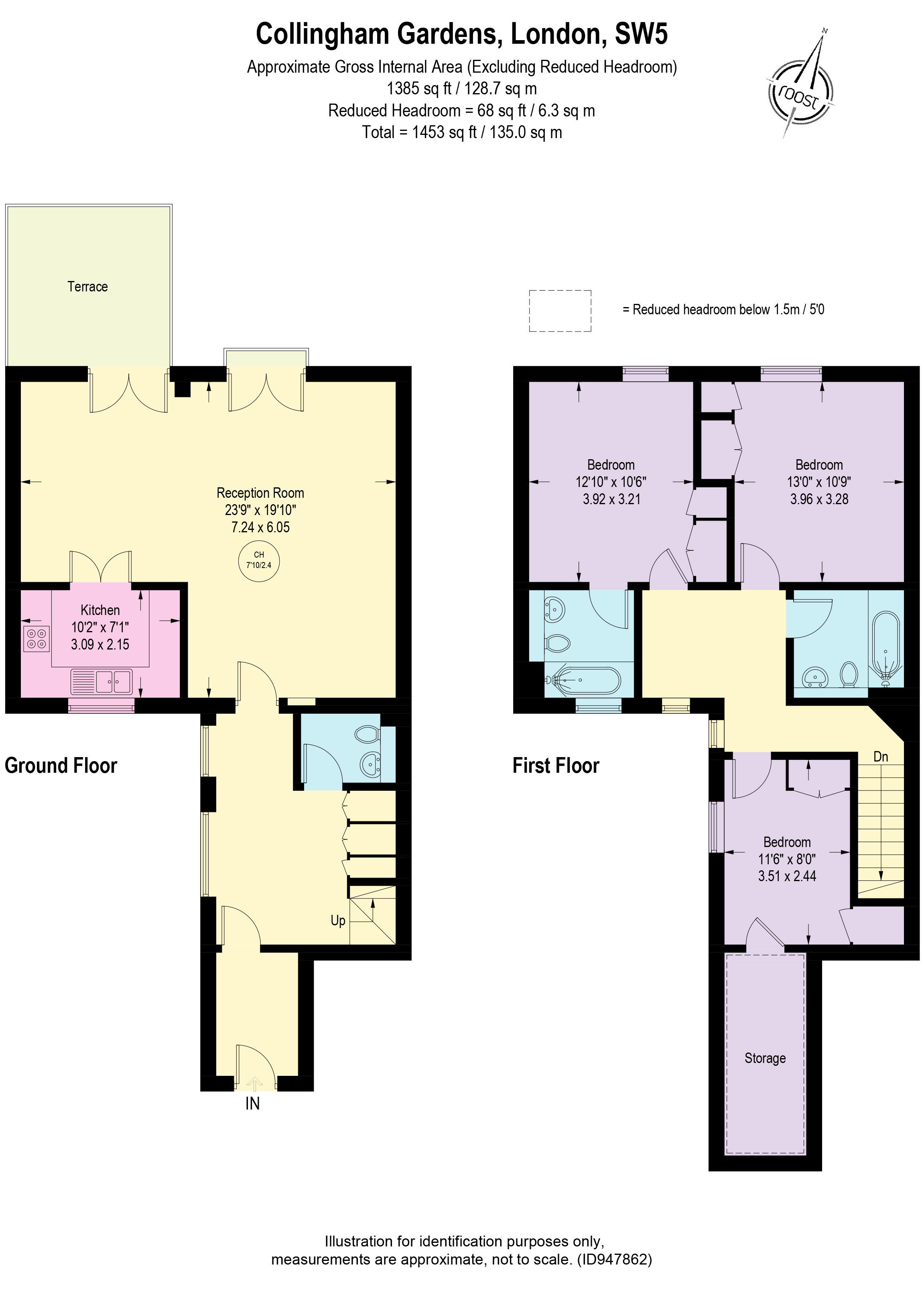Collingham Gardens, London SW5, 3 bedroom flat for sale 64245661