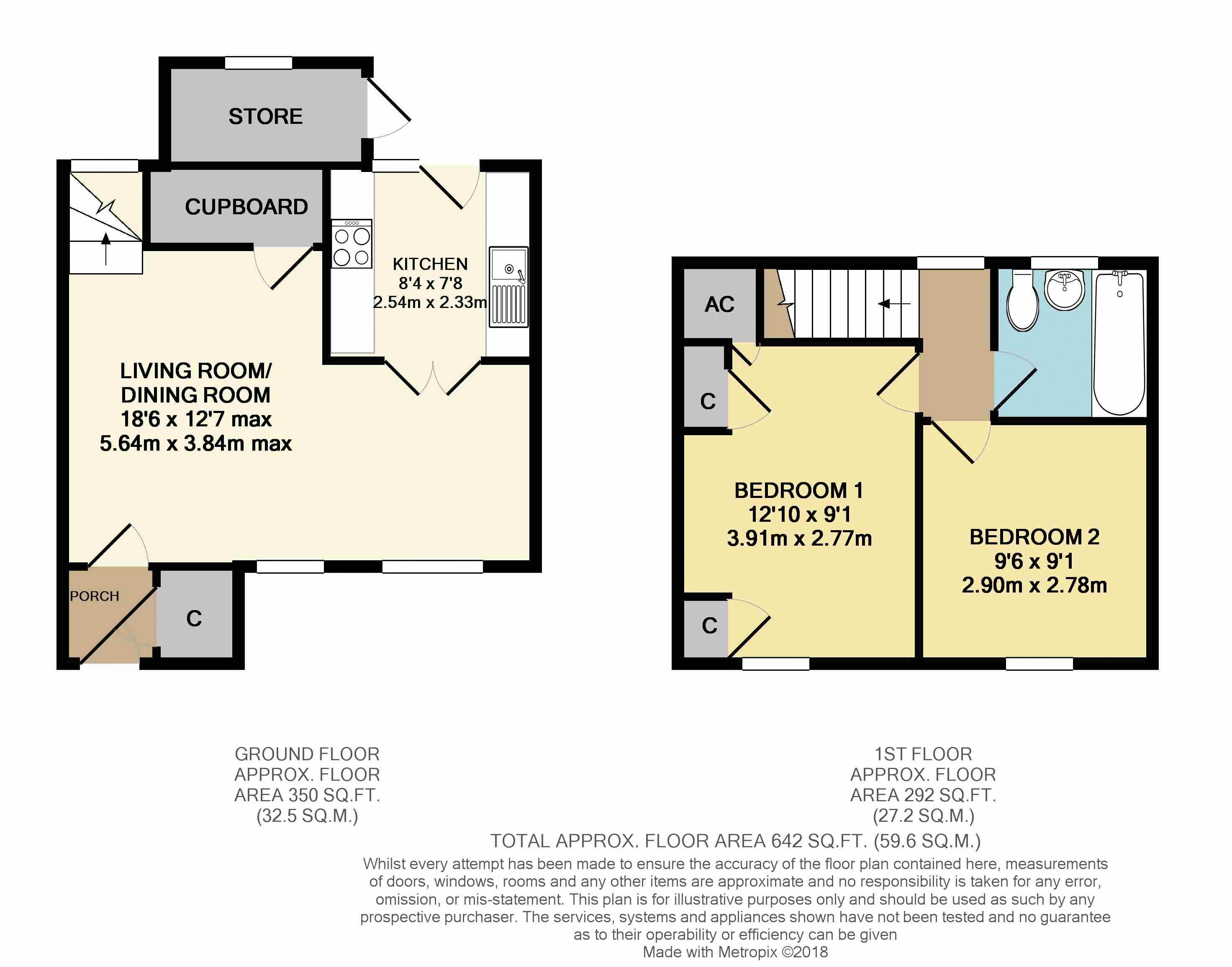 2 Bedrooms Terraced house for sale in Blackdown View, Norton Fitzwarren, Taunton TA2