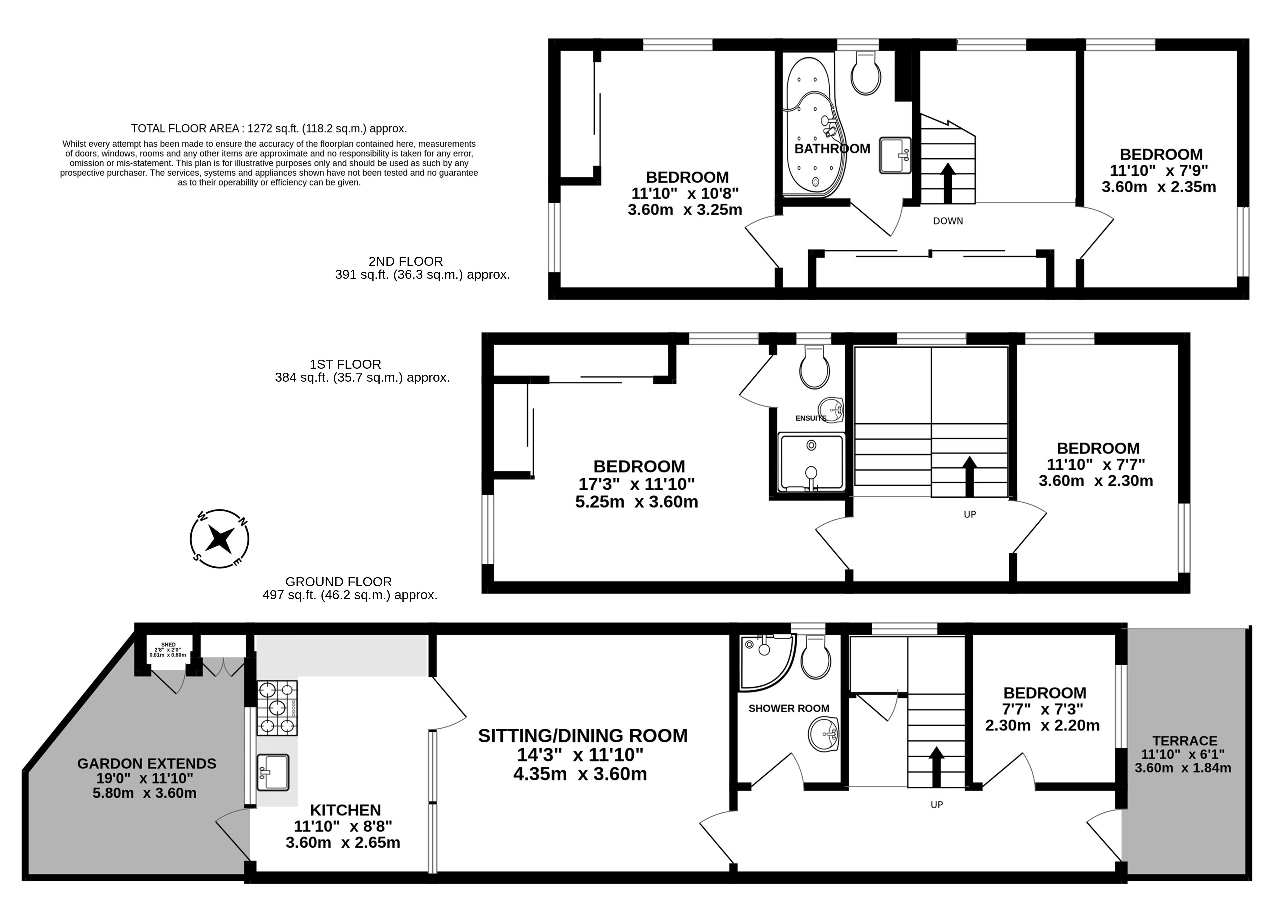 105, Corinne Road, London floorplan