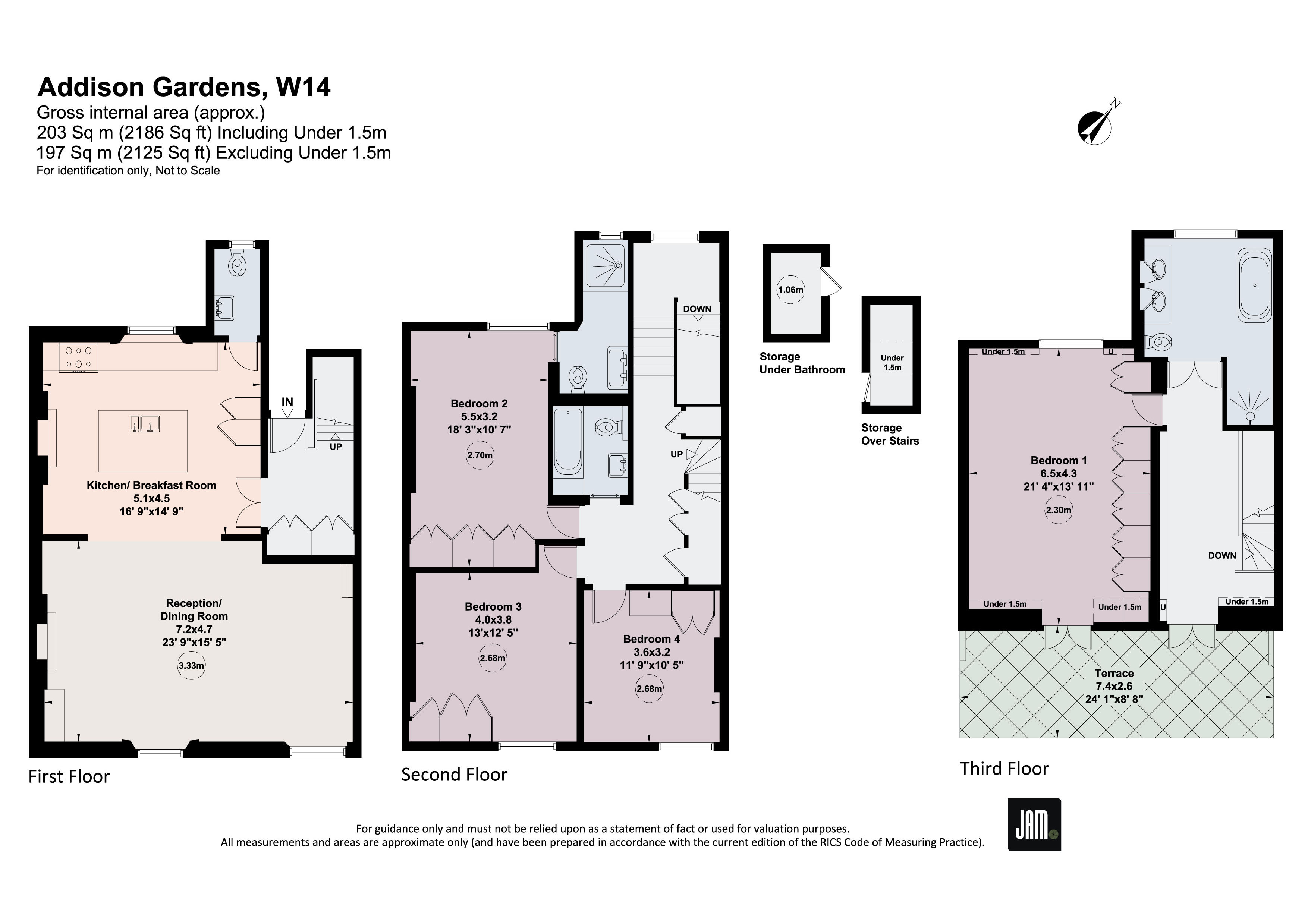 Upper Maisonette, 3, Upper Addison Gardens, London floorplan