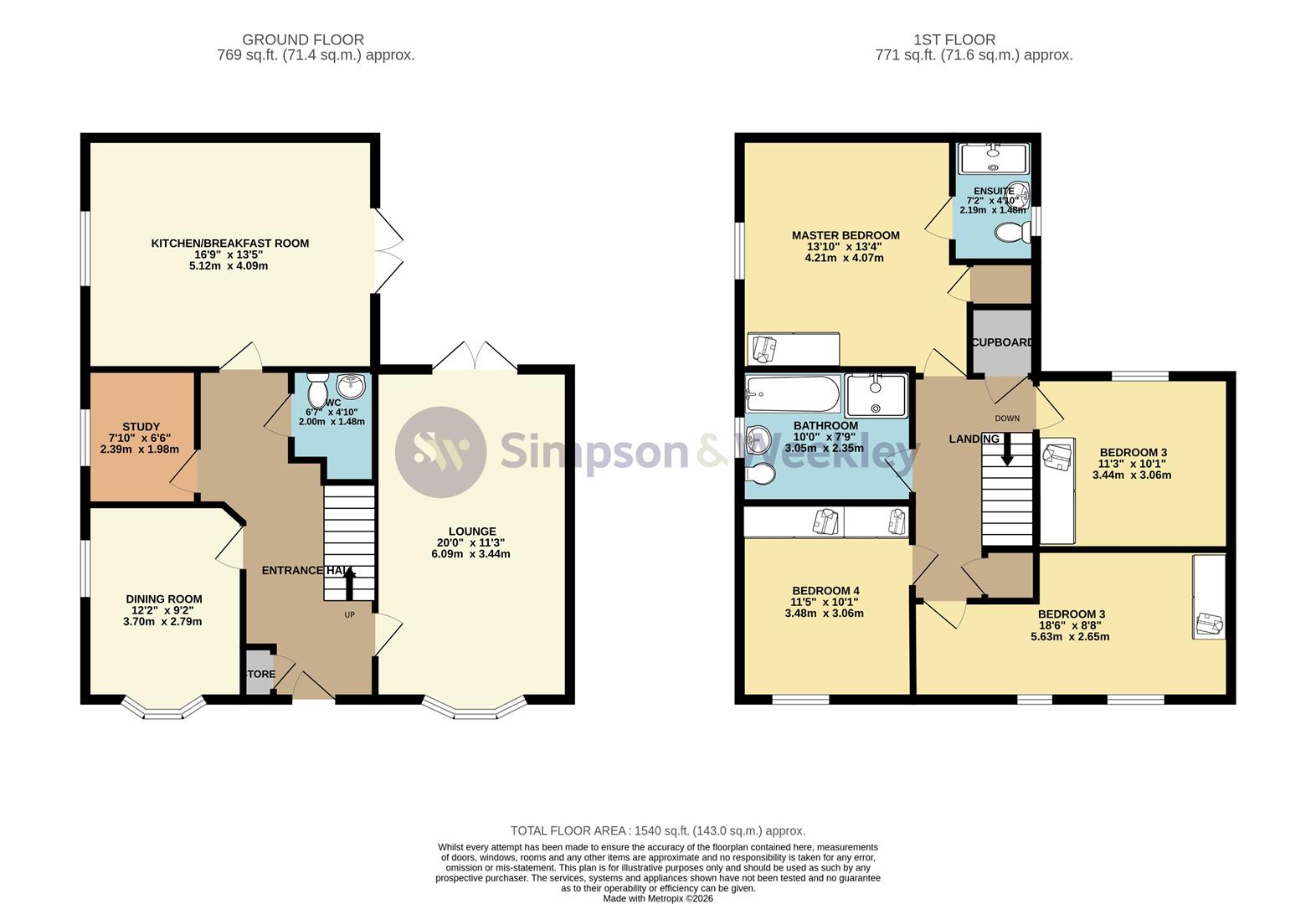 6, Prospero Drive, Wellingborough floorplan