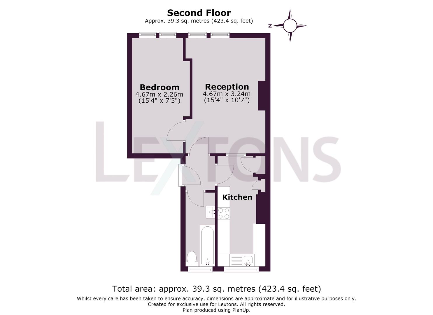 Flat 4, 4, Pelham Place, Pelham Road, Seaford floorplan