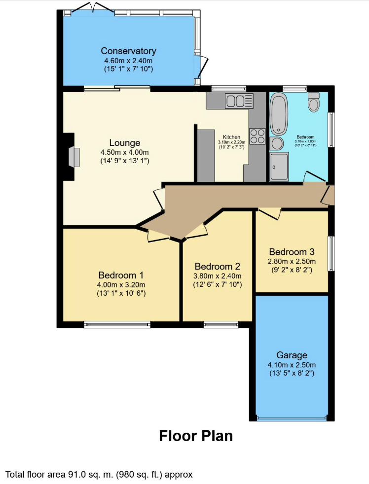Preston Hall Gardens, Warden floorplan