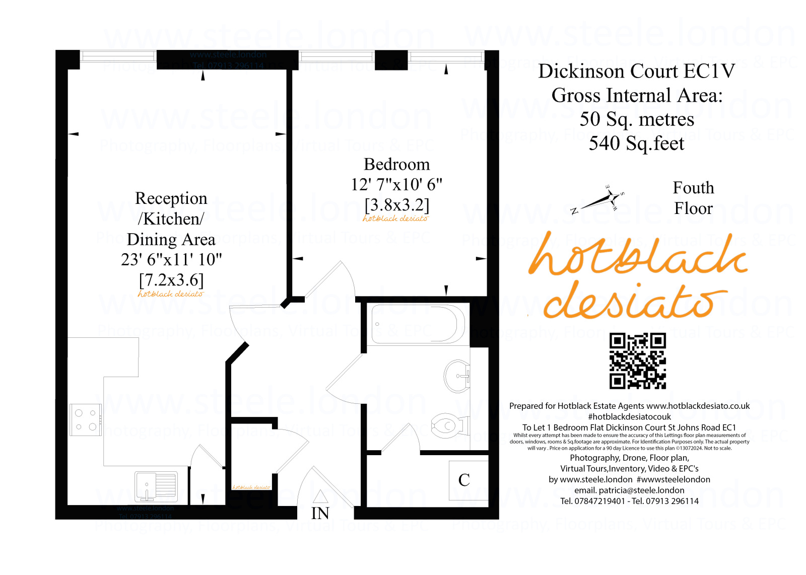48 Dickinson Court, 15, Brewhouse Yard, Islington floorplan