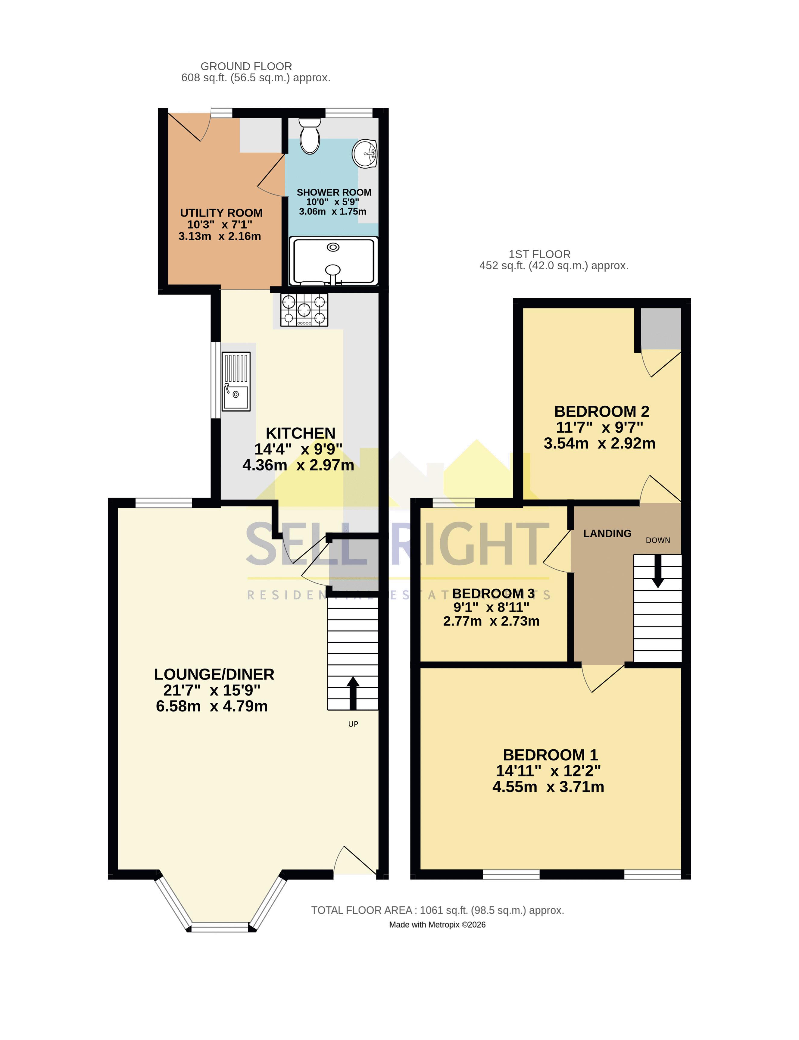 10, Main Road, Pontypridd floorplan