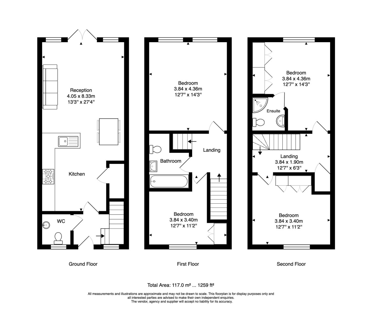13, Onyx Crescent, Leicester floorplan